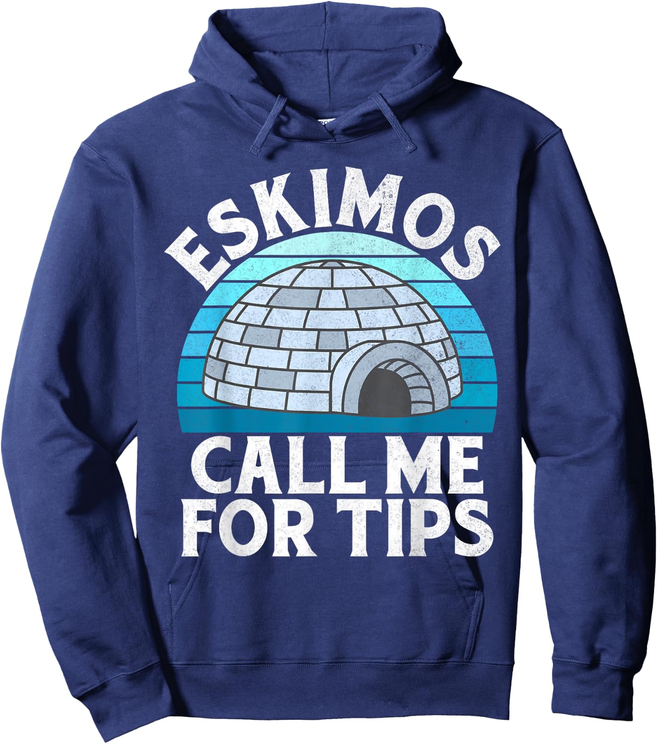 Eskimos call me for Tips Ice Bath Hoodie - Hoodie | Navy