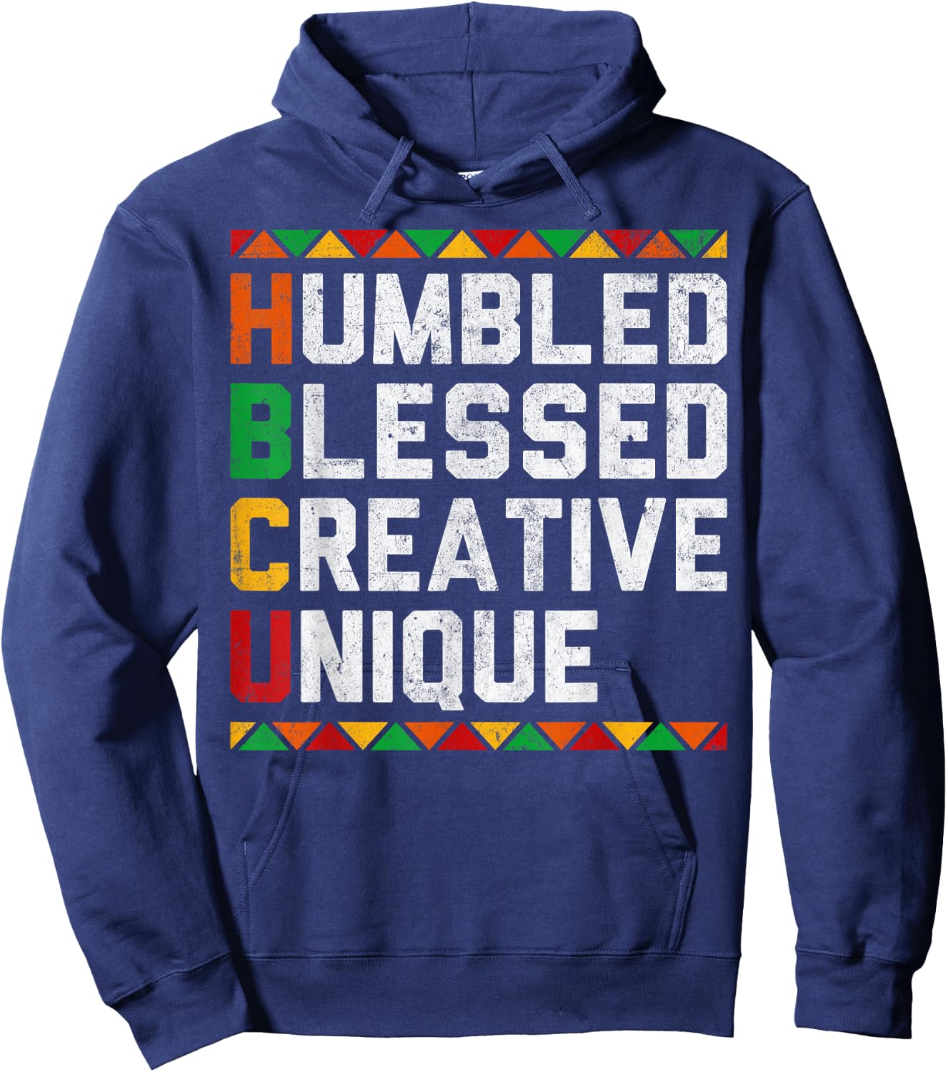HBCU School Educated Historical Black College Graduate Hoodie - Hoodie | Navy