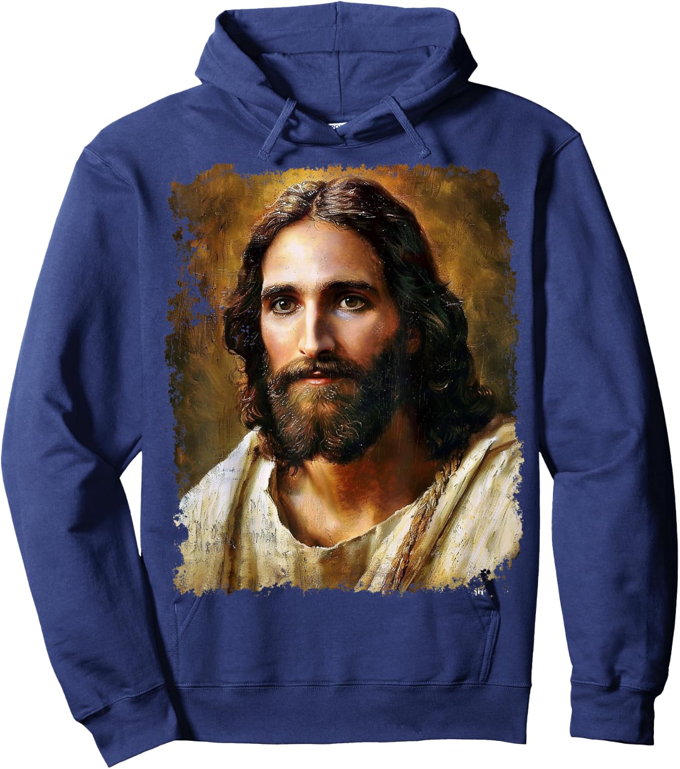 Jesus Christ Face Hoodie - Hoodie | Navy