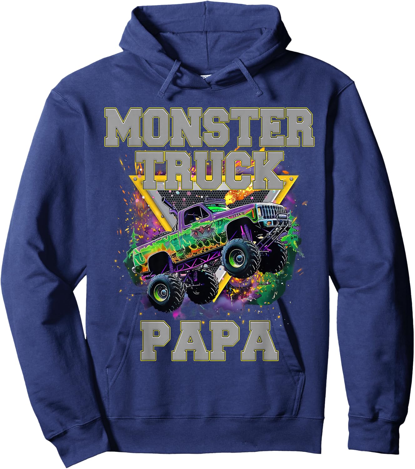 Monster Truck Papa Monster Truck Are My Jam Truck Lovers Hoodie - Hoodie | Navy