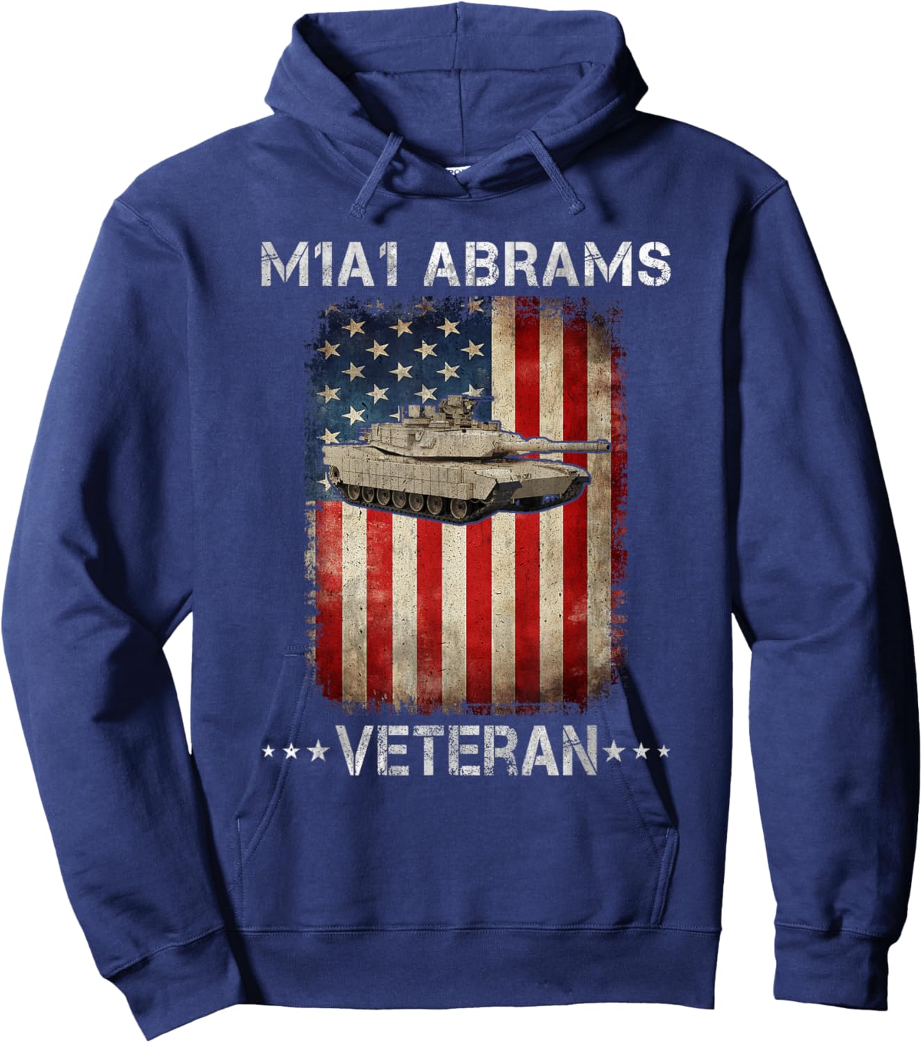 M1A1 Abrams Tank Veteran Main Battle Tank American Flag Women Men Hoodie - Hoodie | Navy