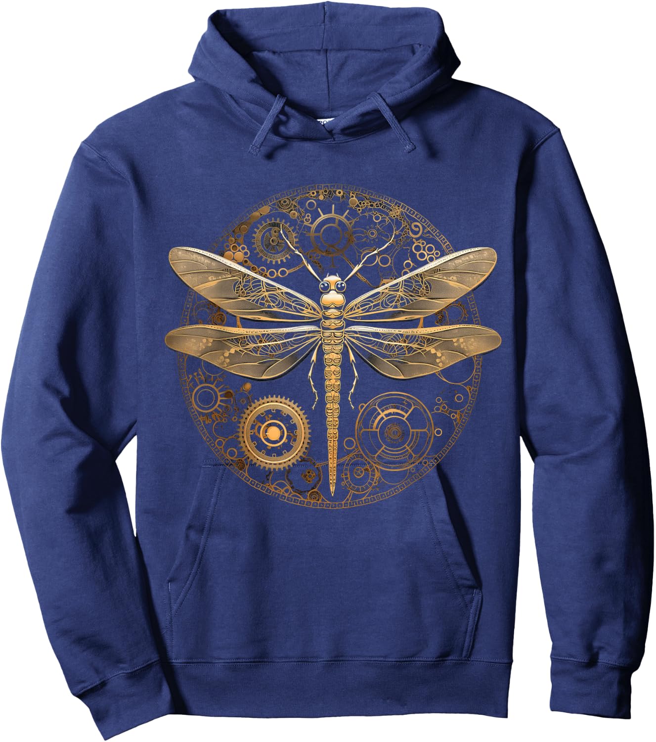 Dragonfly Steampunk Insect Art Goth Gothic Engineer Hoodie - Hoodie | Navy