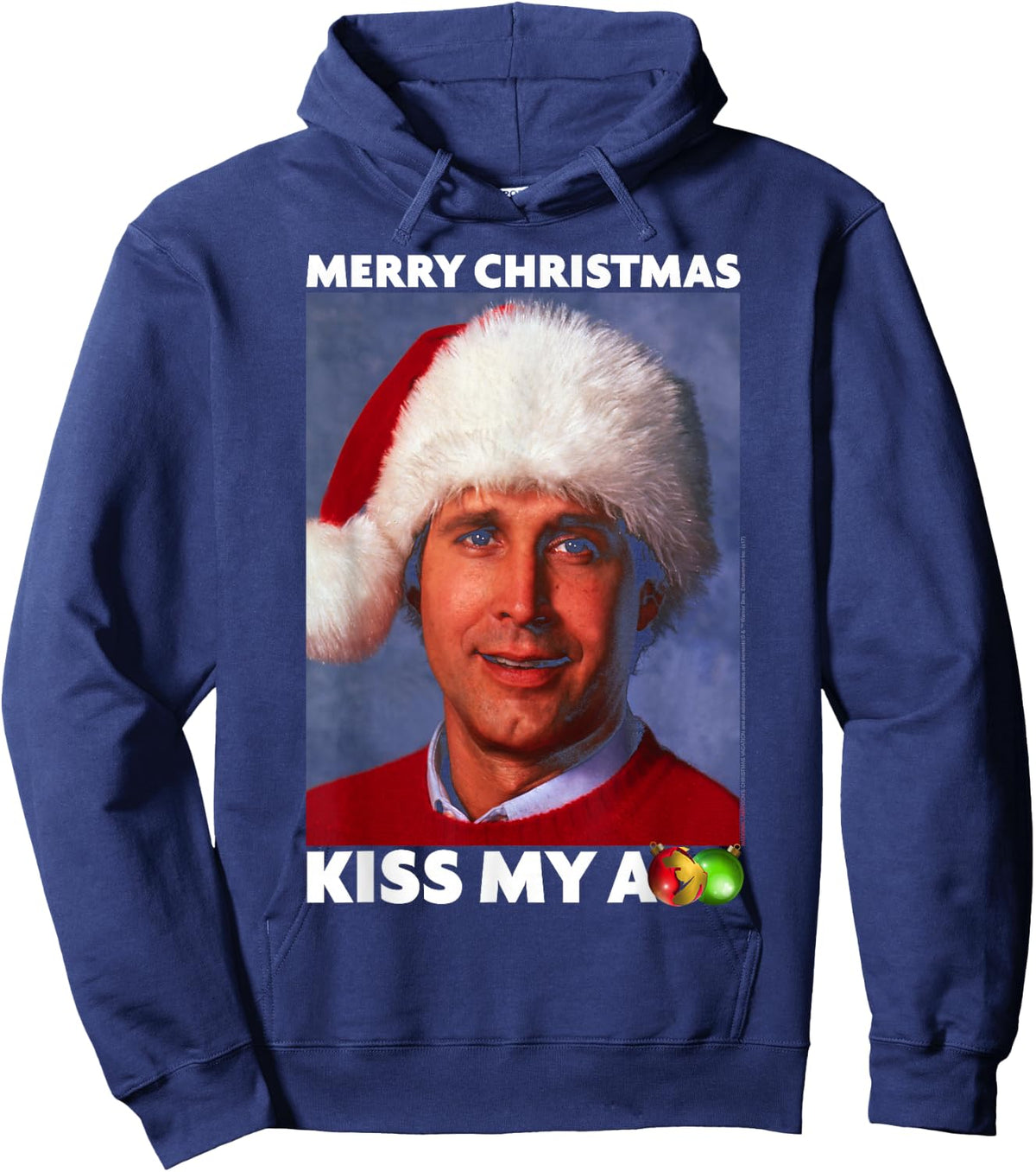 National Lampoon's Christmas Vacation Merry Kiss Hoodie - Hoodie | Navy