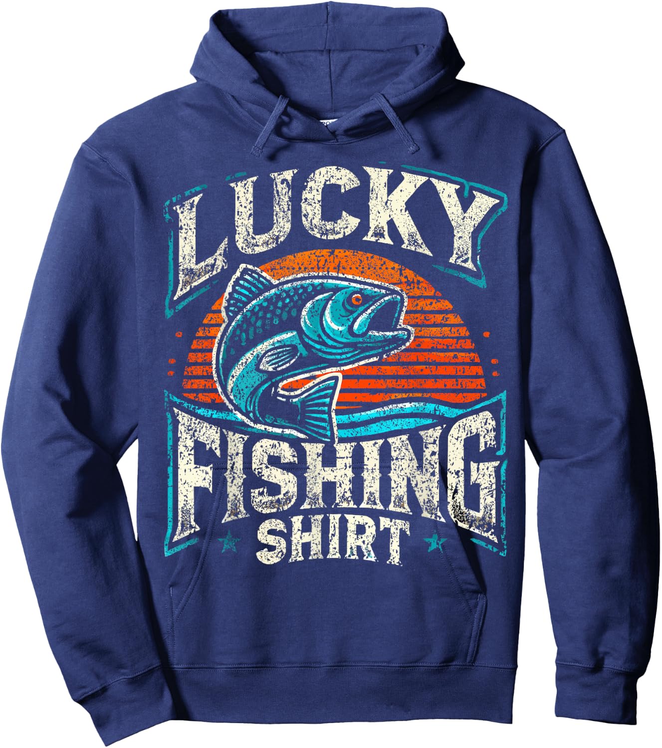 Lucky Fishing Hoodie - Hoodie | Navy