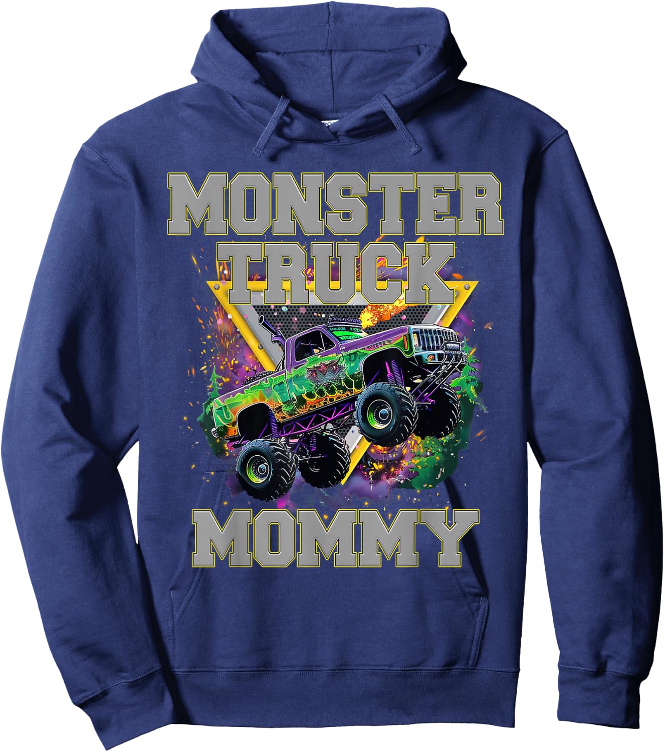 Monster Truck Mommy Monster Truck Are My Jam Truck Lovers Hoodie - Hoodie | Navy