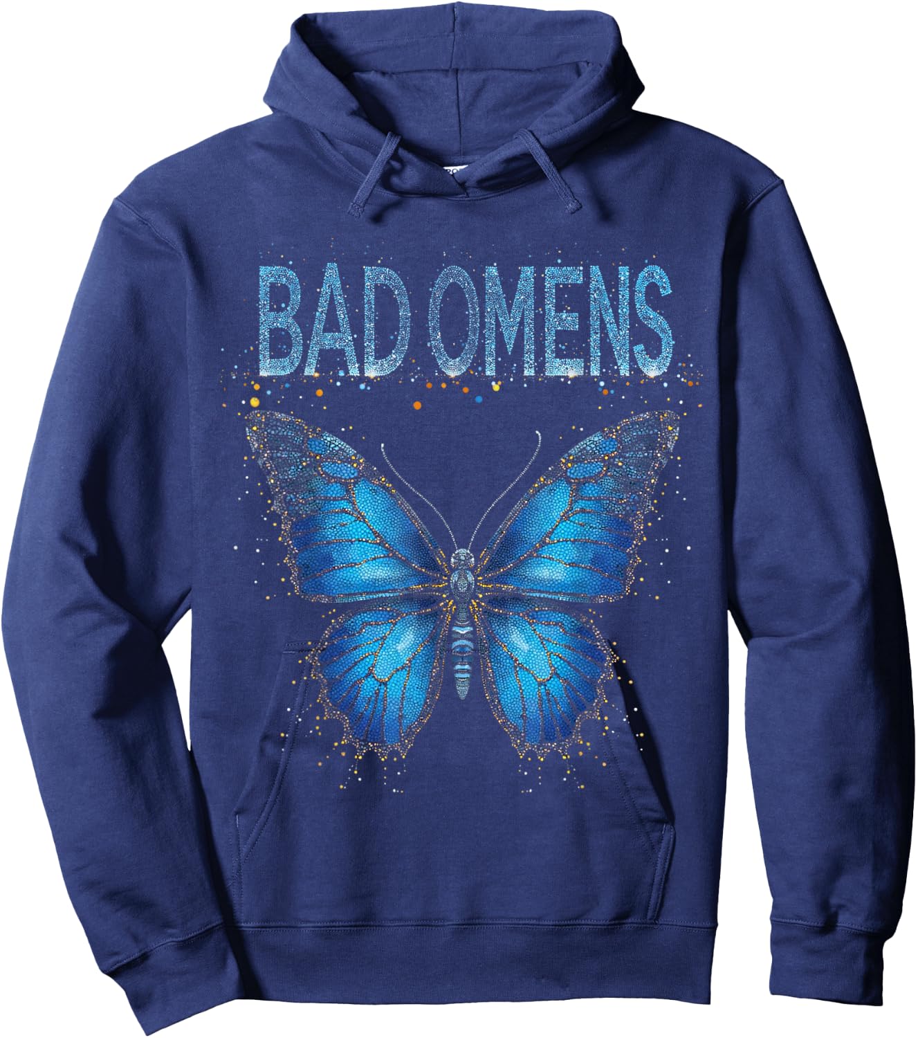 Bad Omens Moth Hoodie - Hoodie | Navy