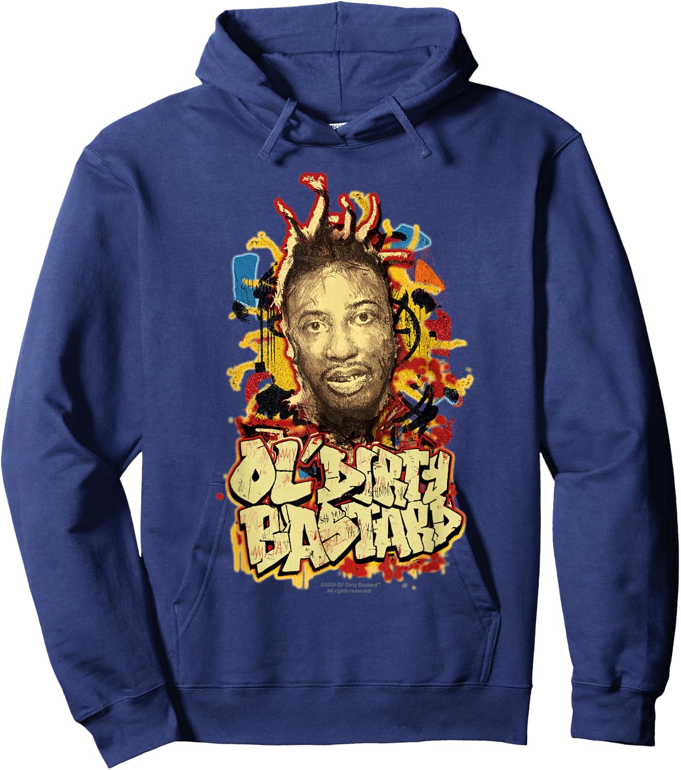 ODB Ol Dirty Ba--ard Splash Graffiti Hip Hop Rap Retro 90s Hoodie - Hoodie | Navy