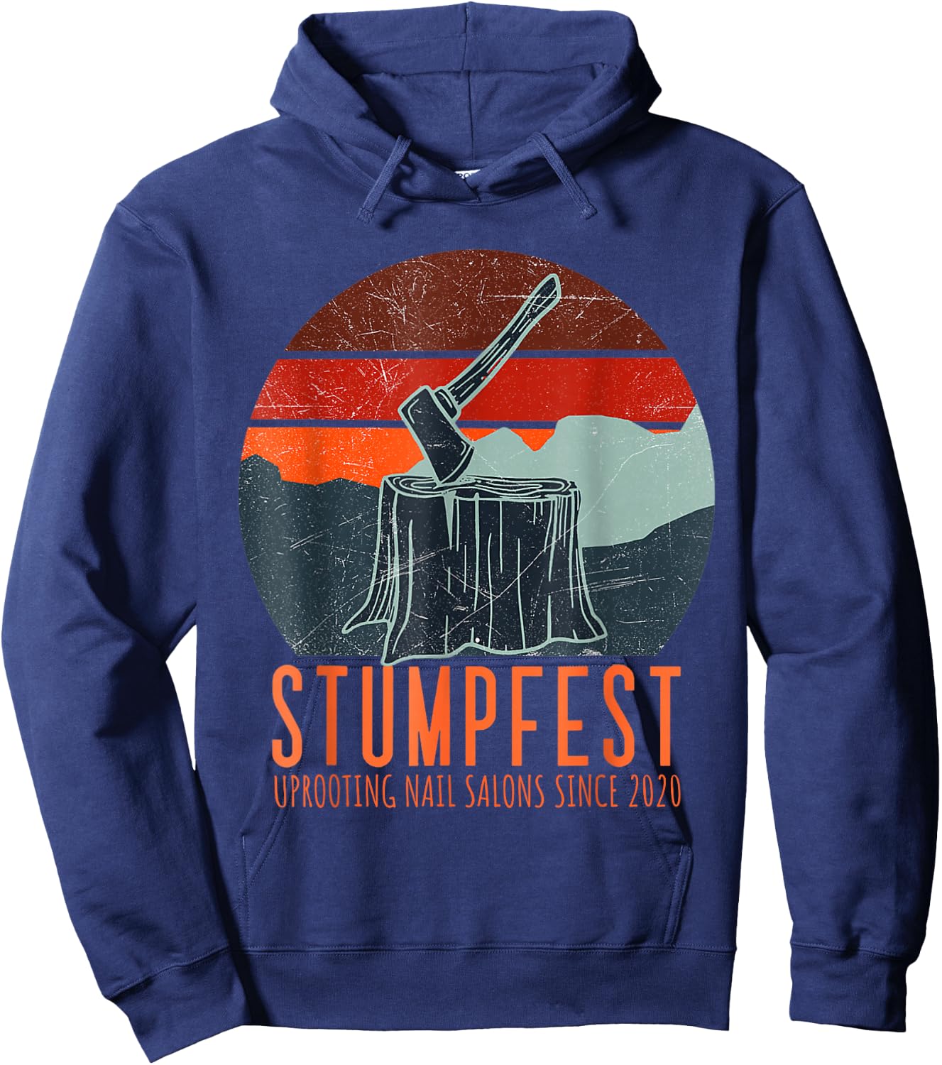 Stumpfest Uprooting Nail Salons Comedy Festival Vintage Hoodie - Hoodie | Navy