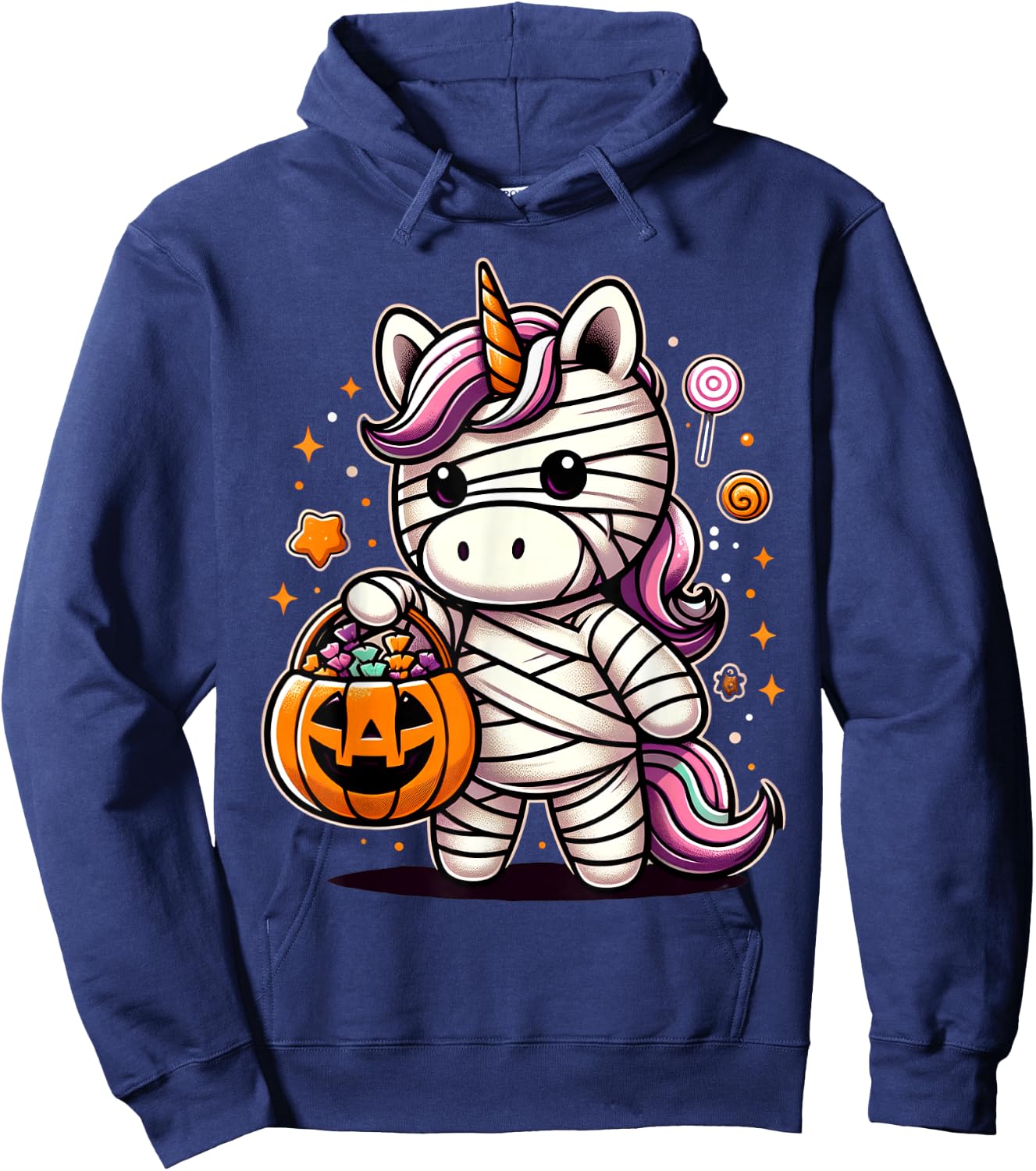 Cute Unicorn Halloween Costume Toddler Kids Boys & Girls Hoodie - Hoodie | Navy