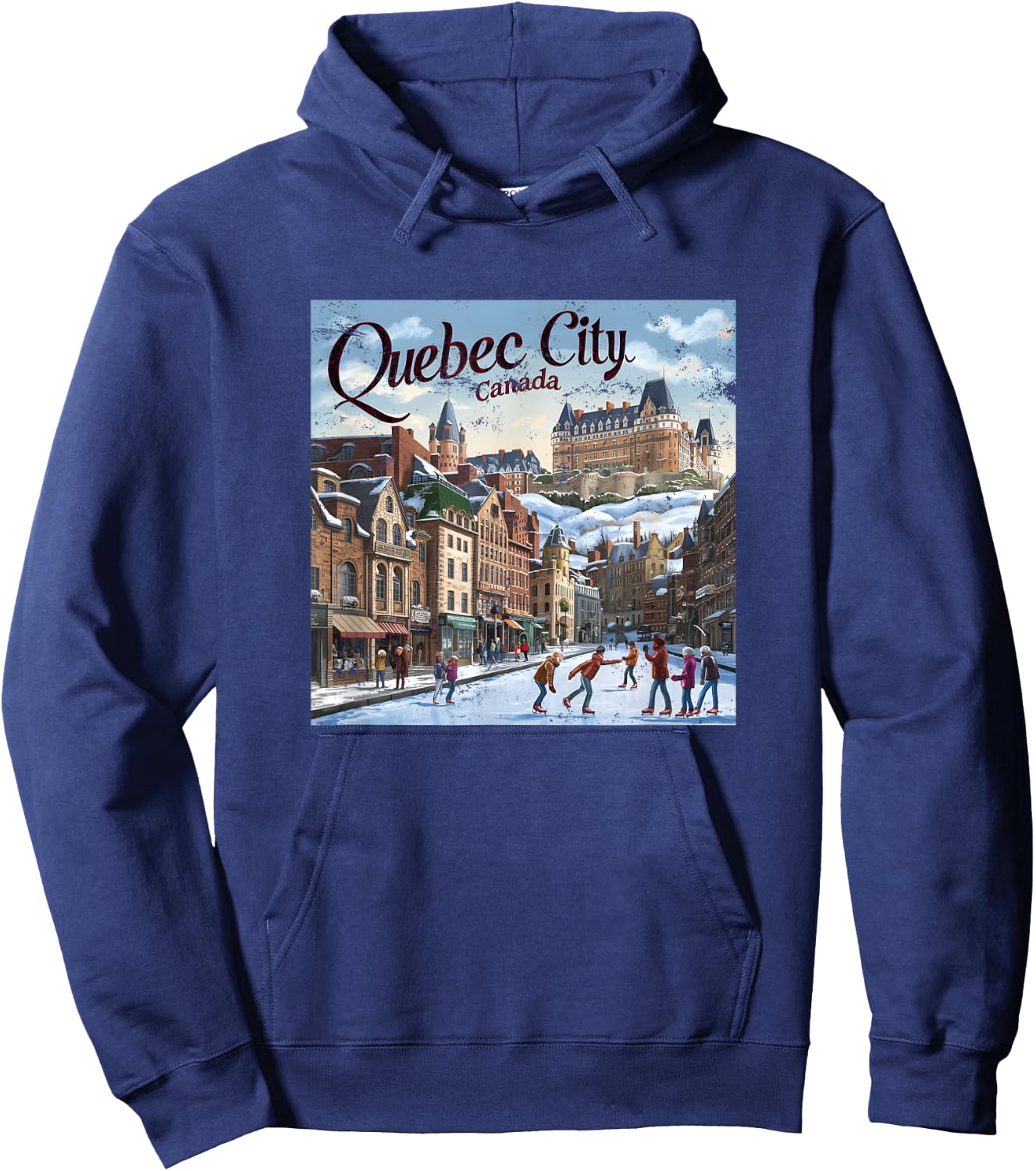 Quebec City Canada Hoodie - Hoodie | Navy