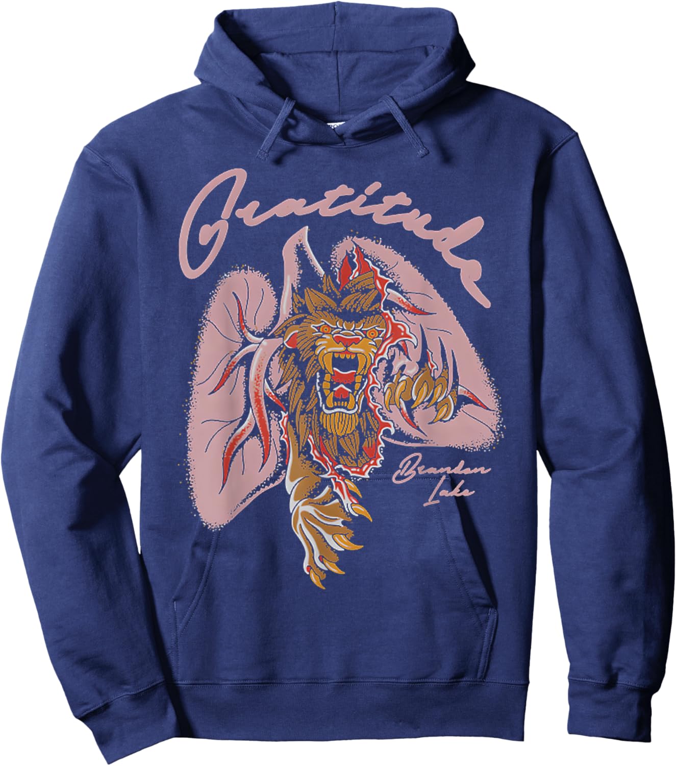 Funny Quote Gratitude God Christian Faith Inspirational Hoodie - Hoodie | Navy