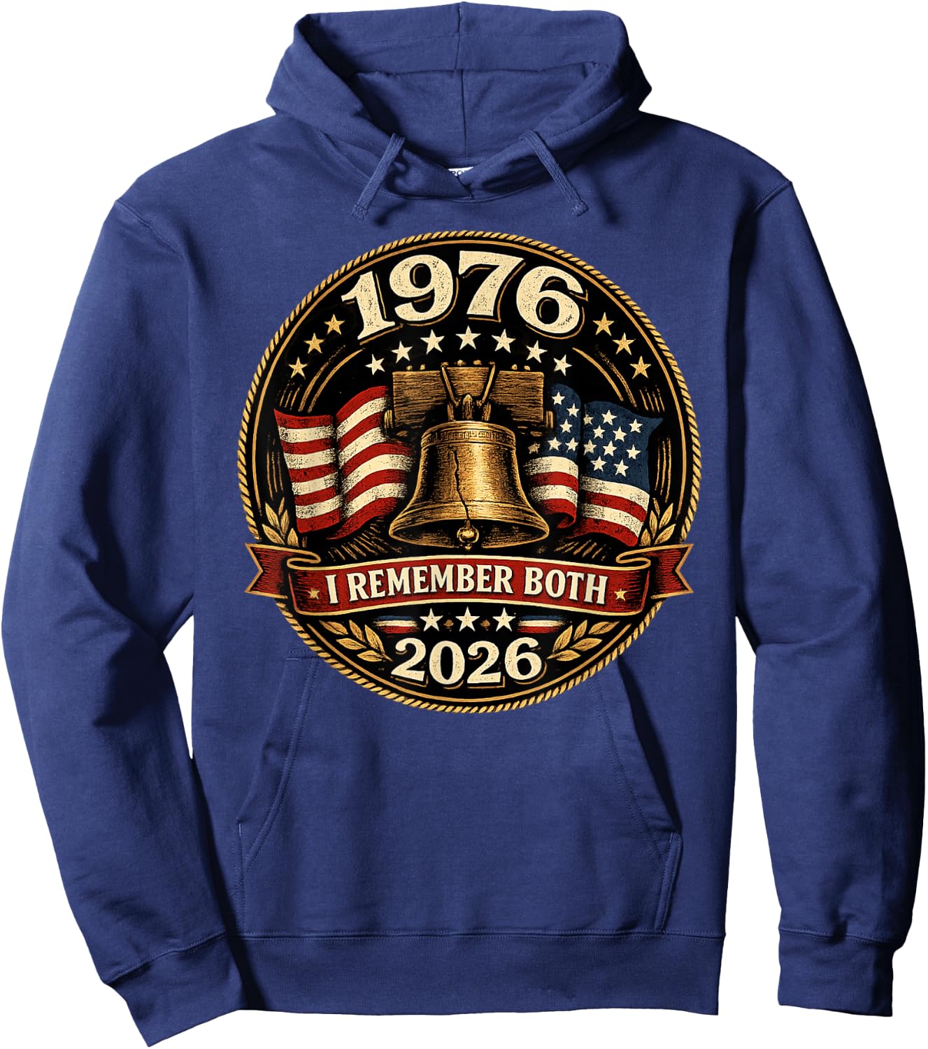 1976 to 2026 I Remember Both Hoodie - Hoodie | Navy