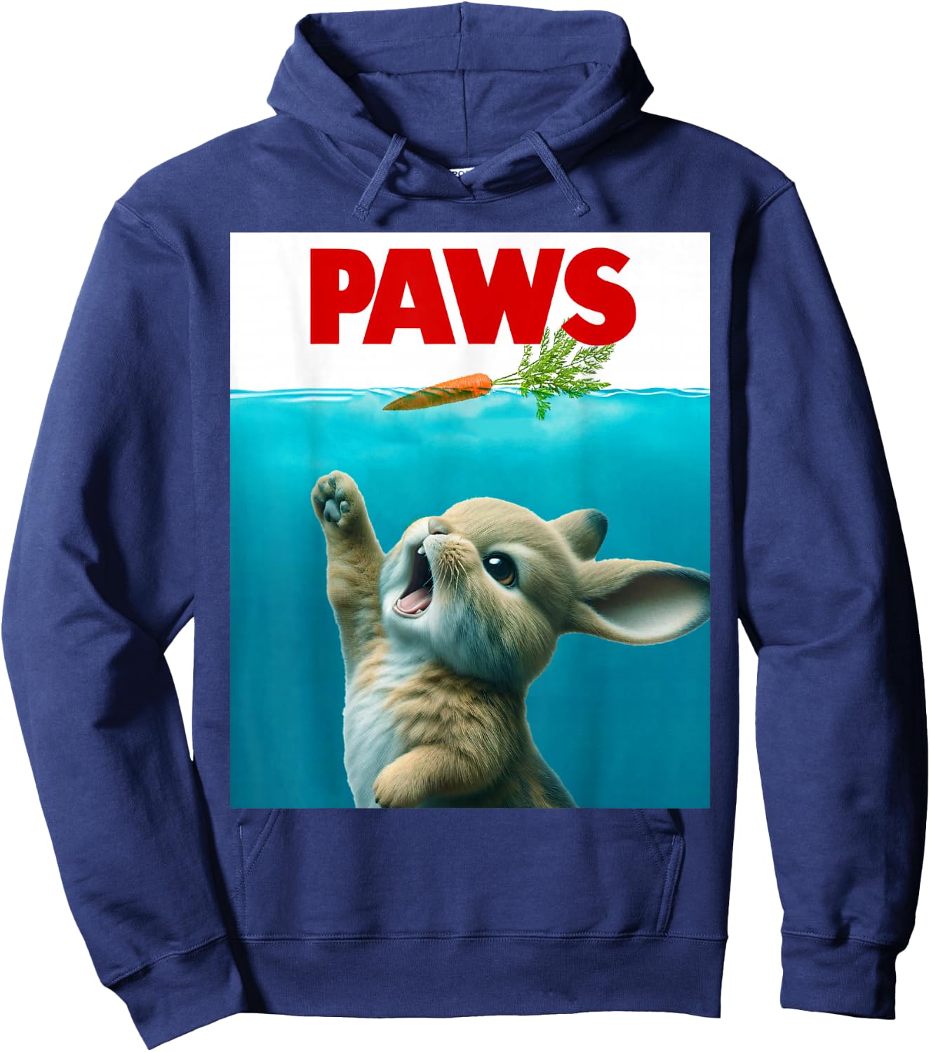 Paws Cute Bunny Hoodie - Hoodie | Navy