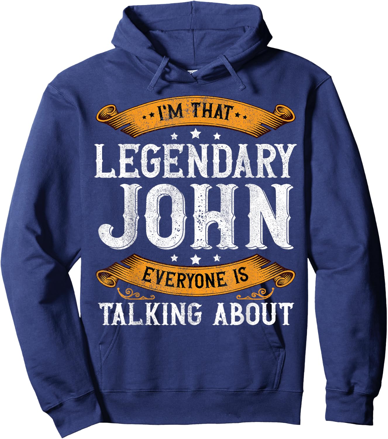 John Personal Name Funny John First Name Hoodie - Hoodie | Navy