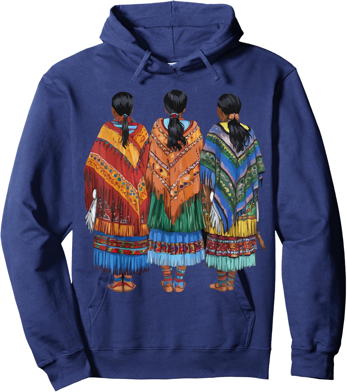 Indigenous People Mexico Native American Tarahumara Tribe Hoodie - Hoodie | Navy