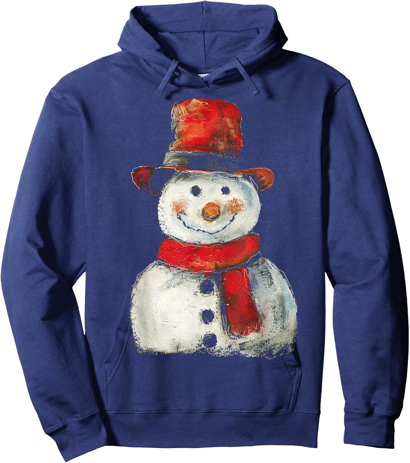 Snowman Christmas Graphic X-Mas Art Family Snowman Hoodie - Hoodie | Navy