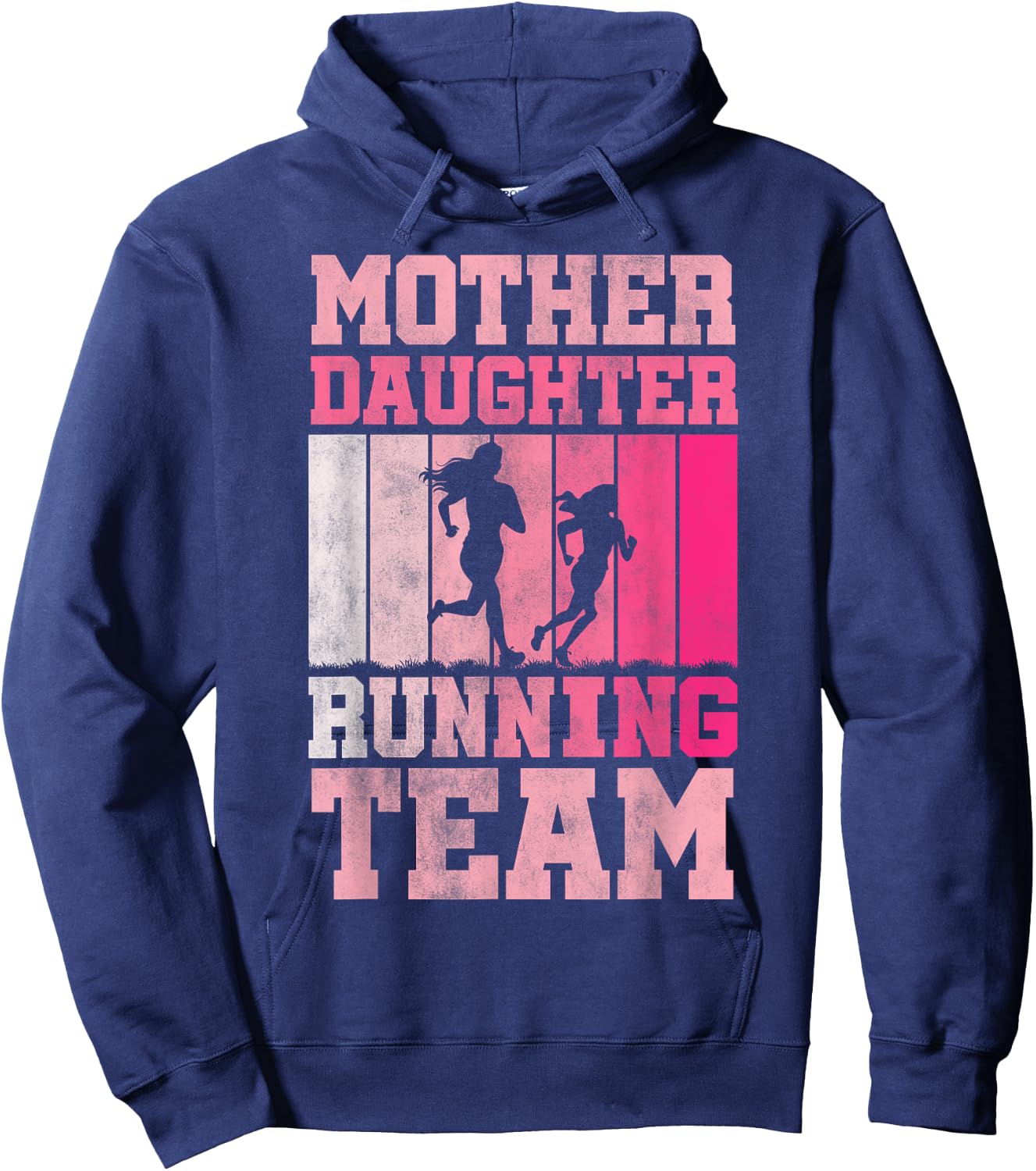 Mother Daughter Running Team - Funny Running Family Hoodie - Hoodie | Navy