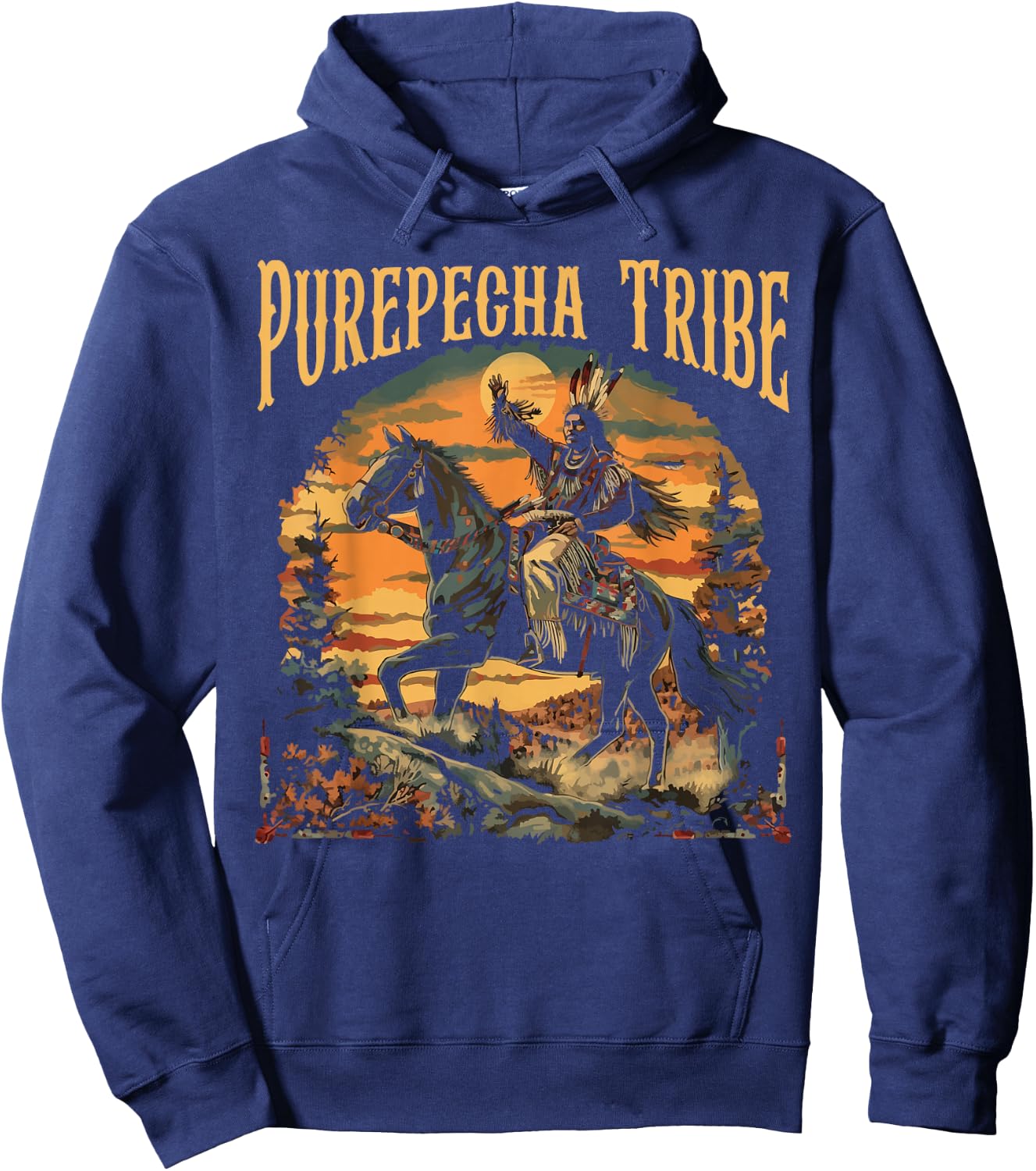Indigenous People Mexico Native American Purepecha Tribe Hoodie - Hoodie | Navy