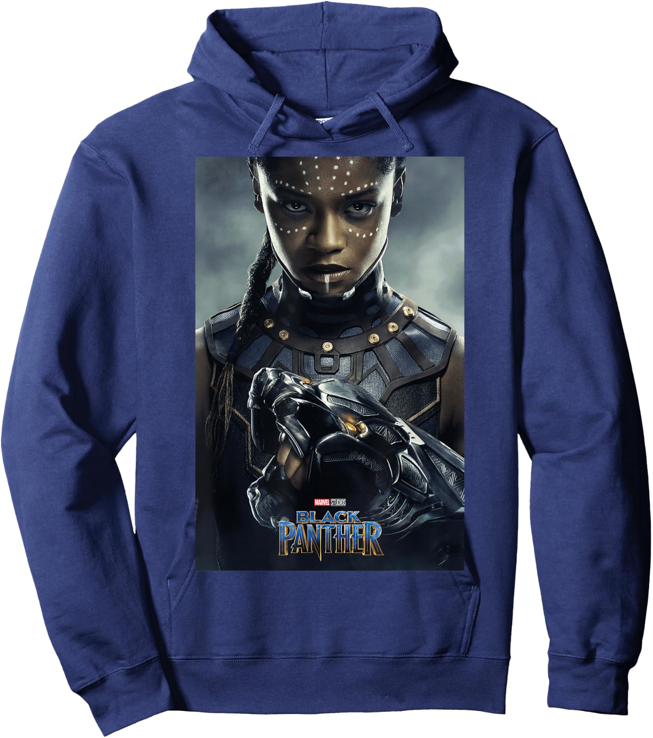 Marvel Black Panther Movie Shuri Poster Graphic Hoodie - Hoodie | Navy