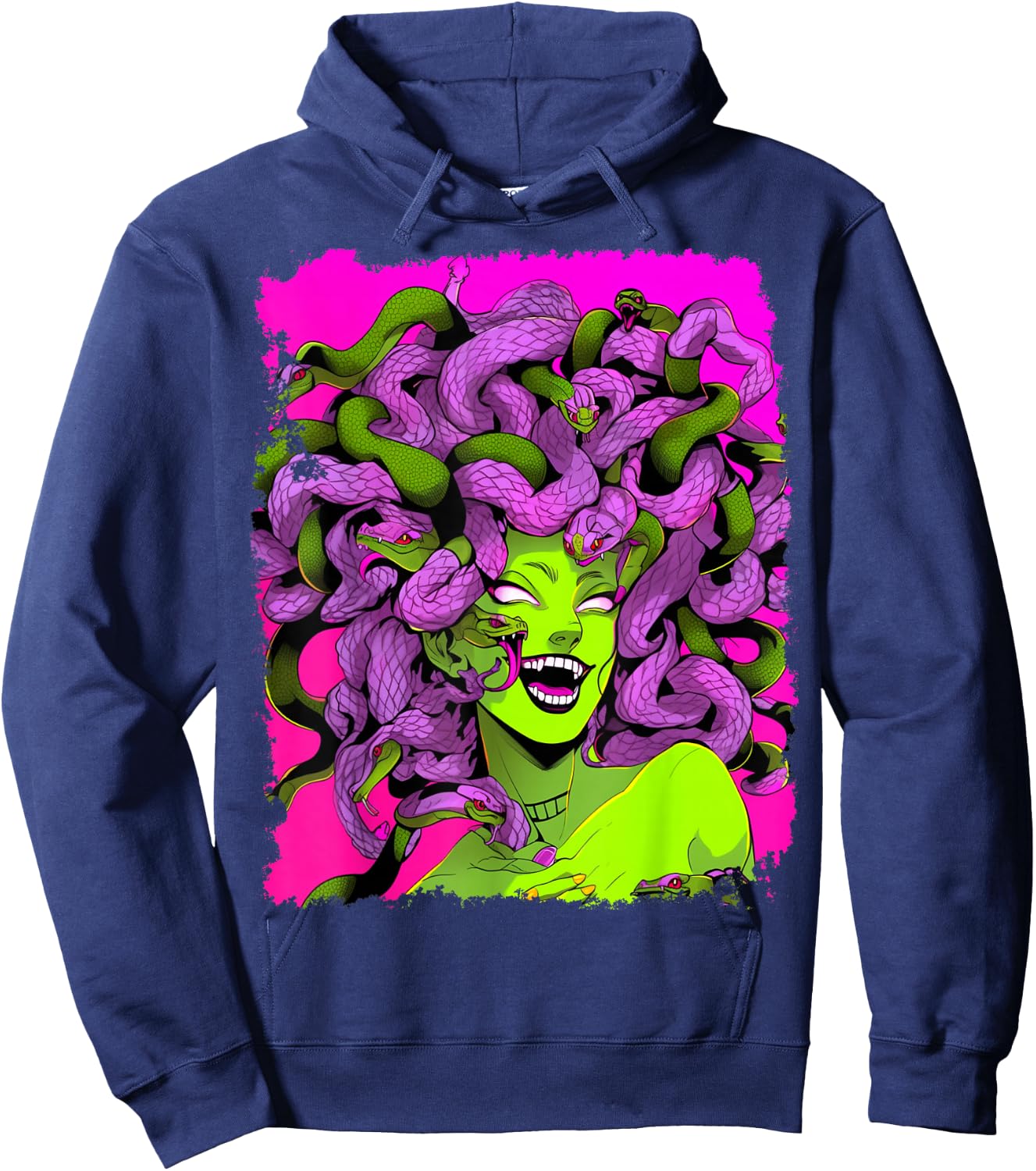 Medusa Pink Hoodie - Hoodie | Navy