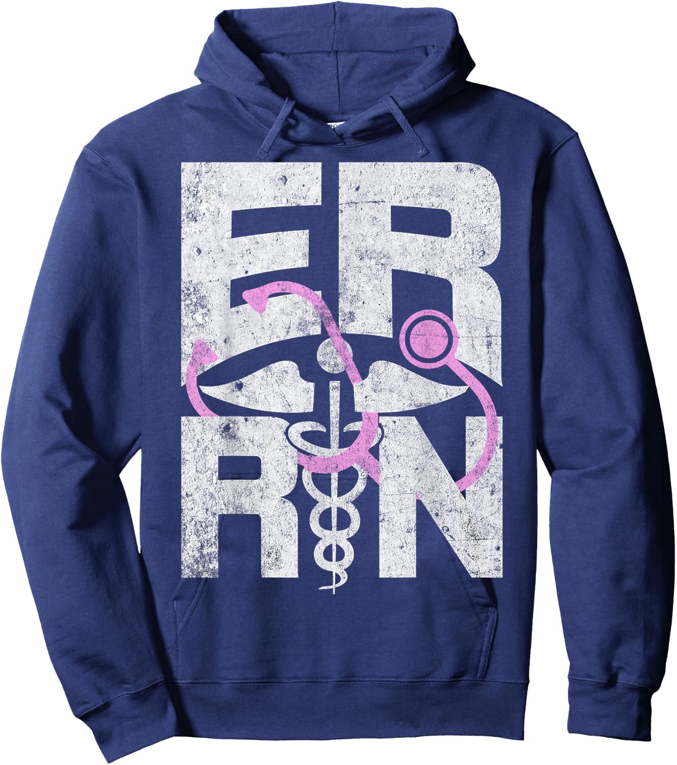 ER Registered Nurse - Funny Emergency Room RN Nurse Gifts Hoodie - Hoodie | Navy