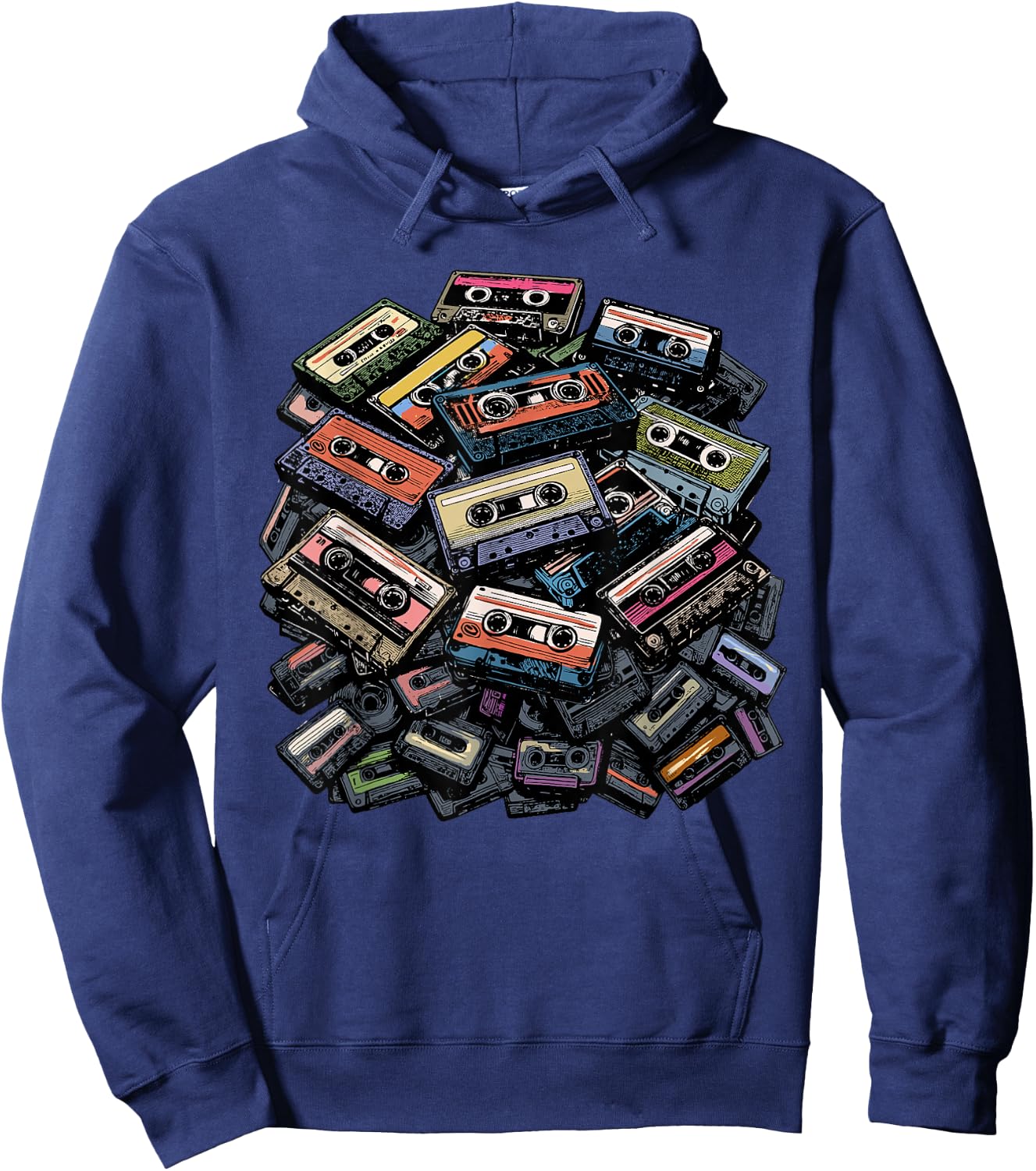 Mixtapes Shirt Vintage Cassette Tapes 1980s Radio Music Hoodie - Hoodie | Navy