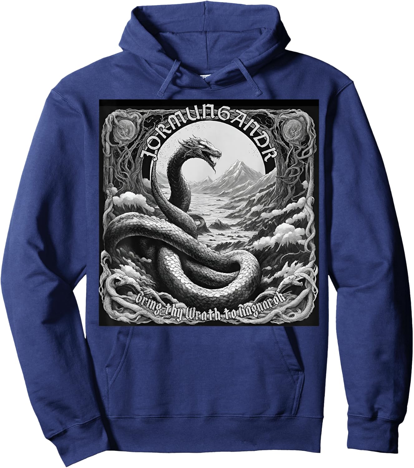 Jormungandr Midgard Serpent Viking World Serpent Jormungand Hoodie - Hoodie | Navy