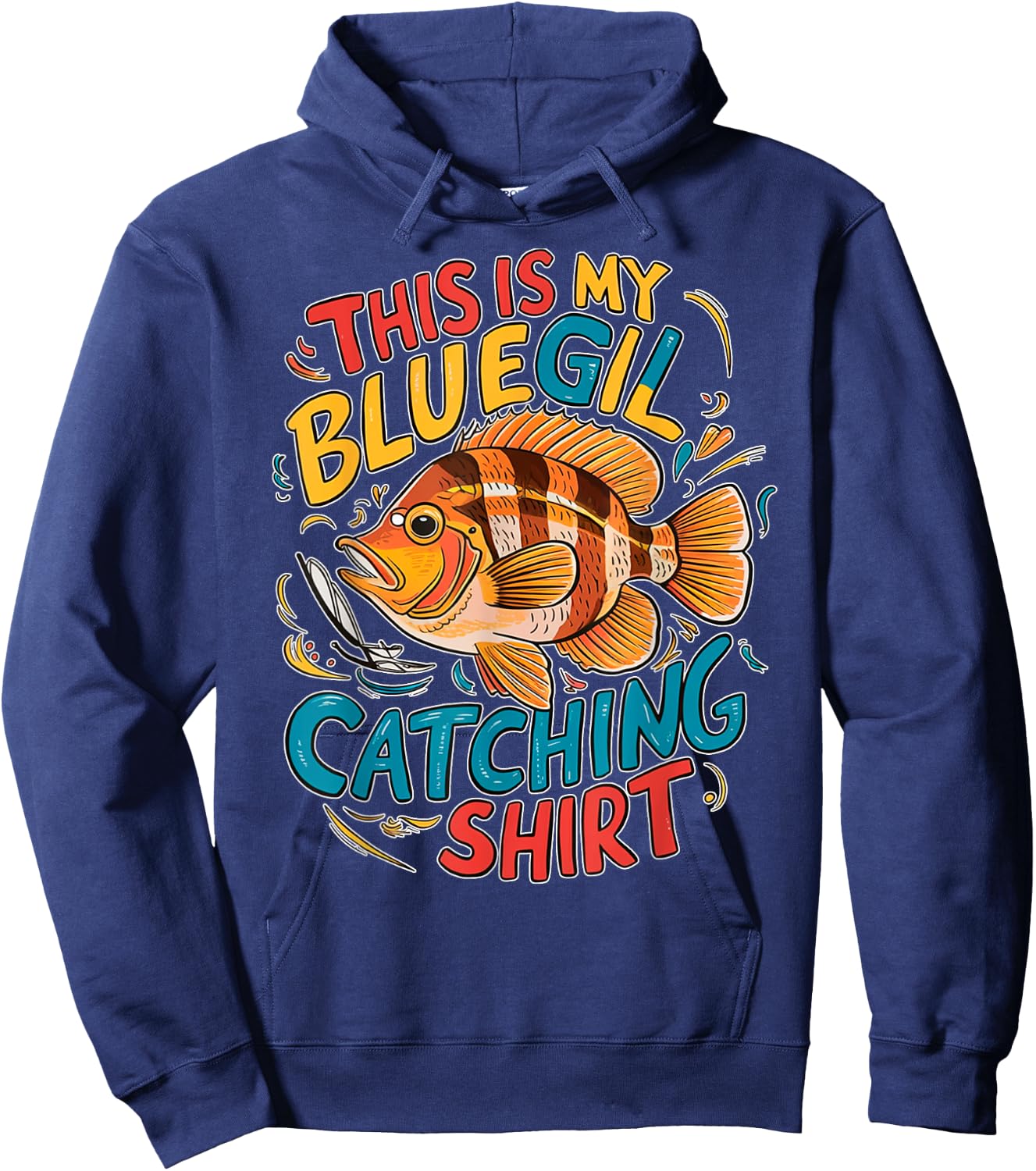 Catch Sunfish Ultralight Fishing Gifts Freshwater Bluegill Hoodie - Hoodie | Navy
