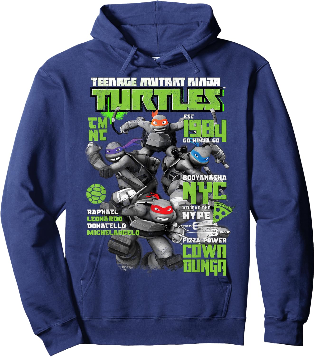 Teenage Mutant Ninja Turtles Magazine Cover Hoodie - Hoodie | Navy