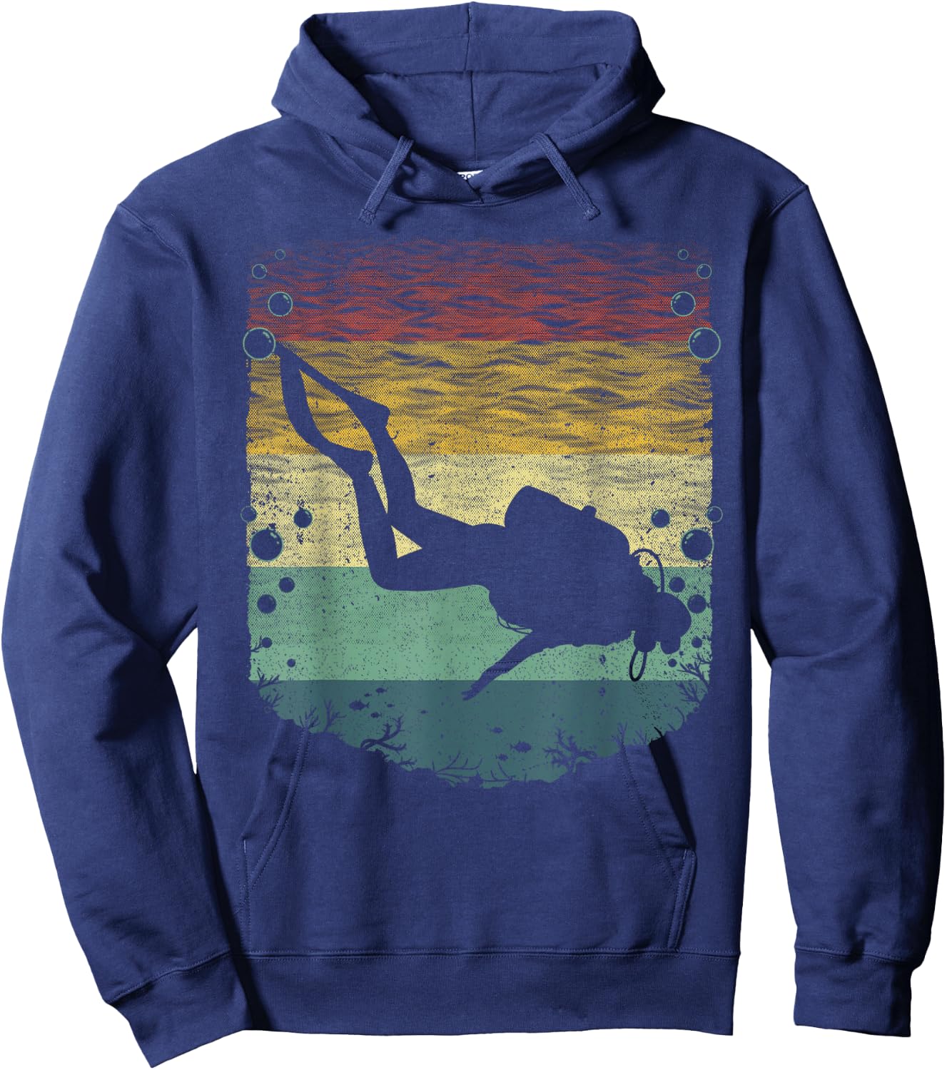Cool Scuba Diving Art Women Kids Scuba Dive Diver Hoodie - Hoodie | Navy