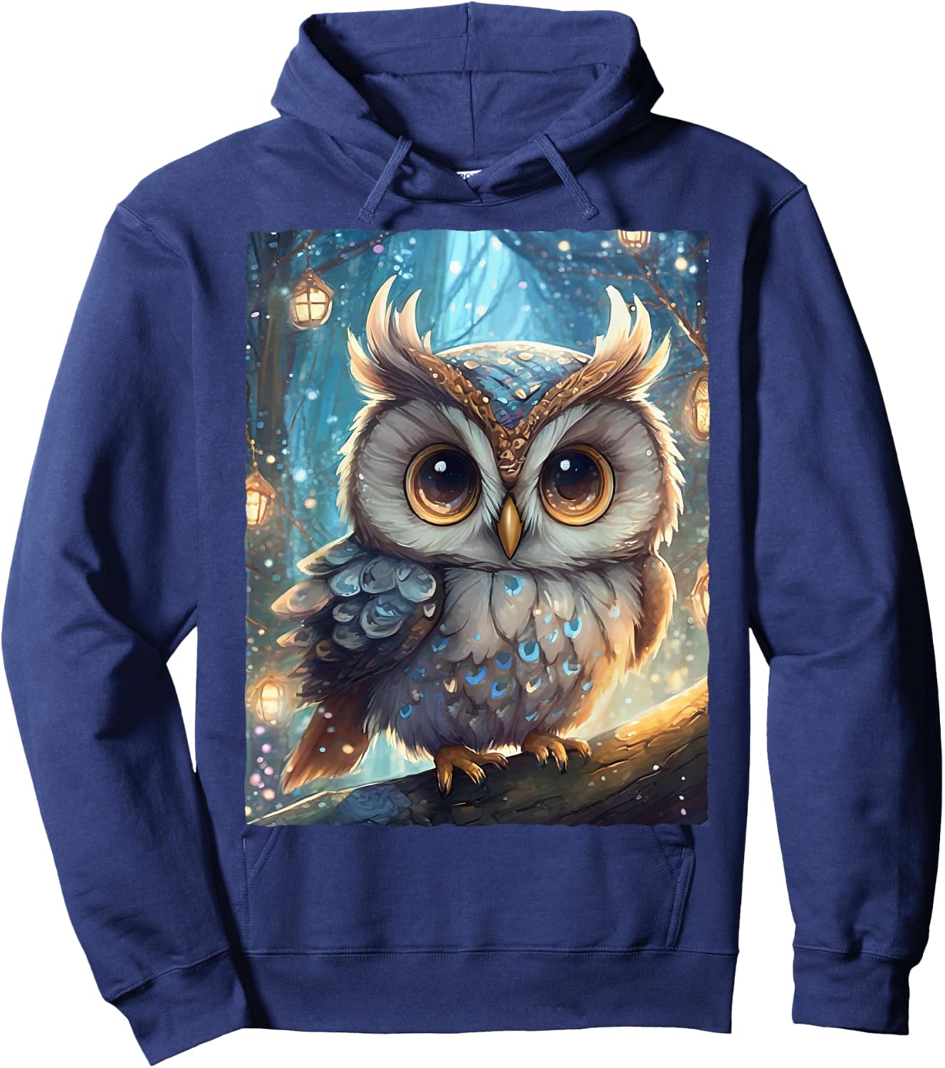 Cute Kawaii Owl Hoodie - Hoodie | Navy