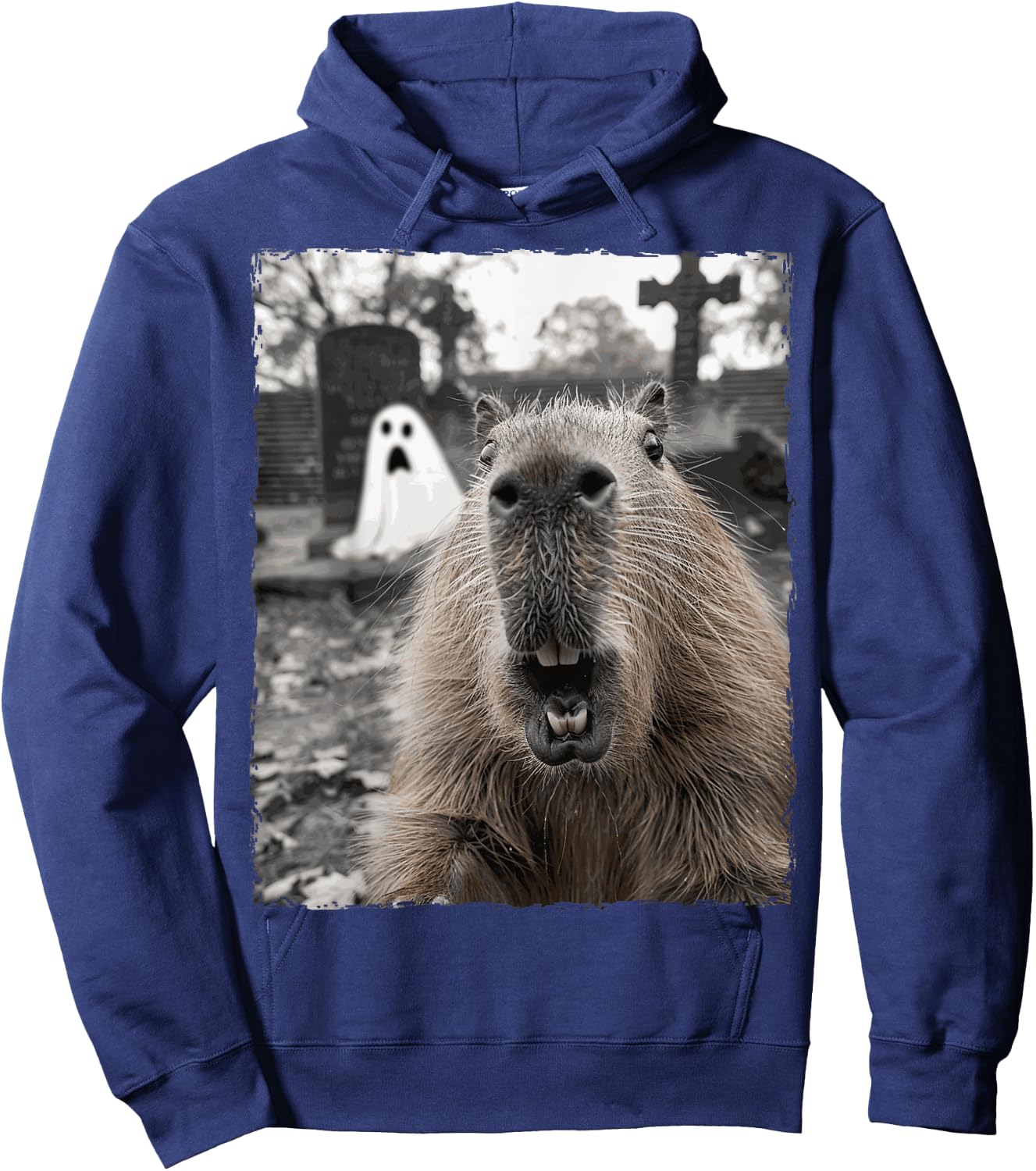 Funny Capybara Halloween Costume Hoodie - Hoodie | Navy