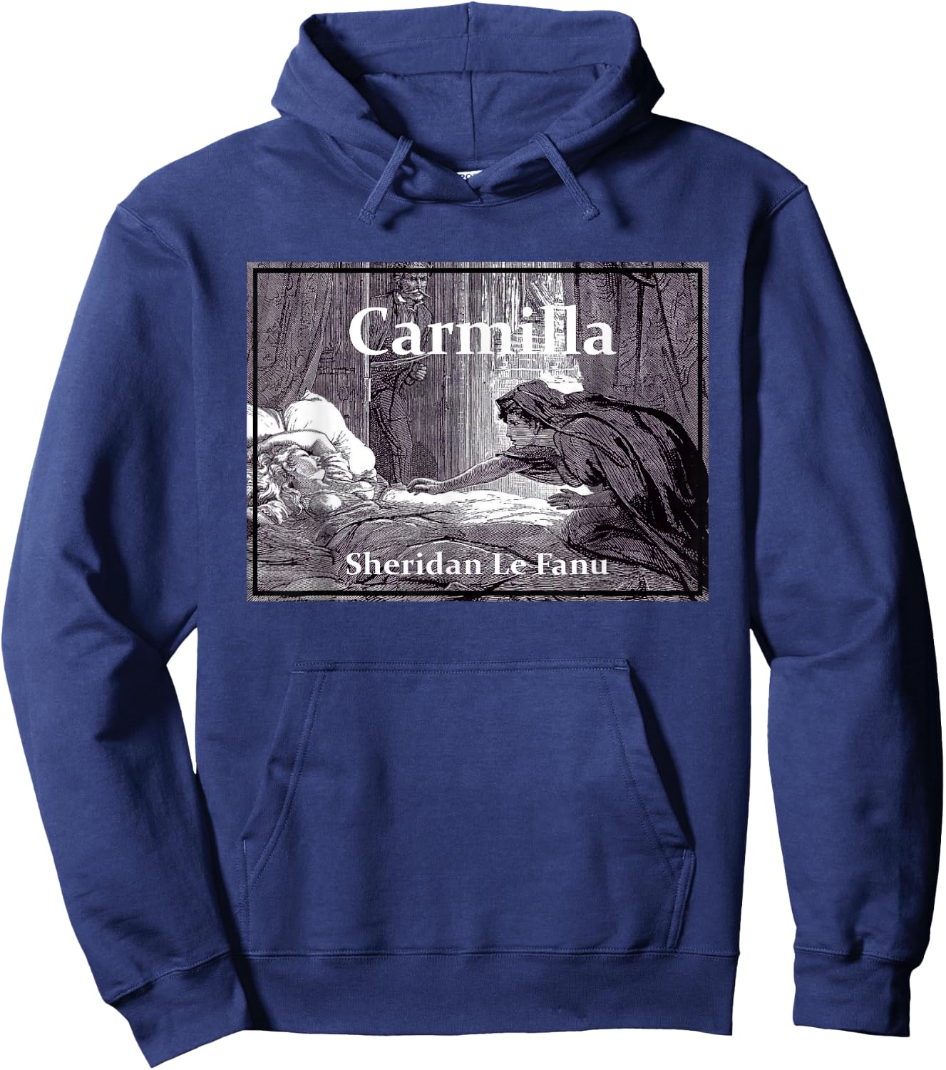 Carmilla - Gothic Vampiress Novel Hoodie - Hoodie | Navy