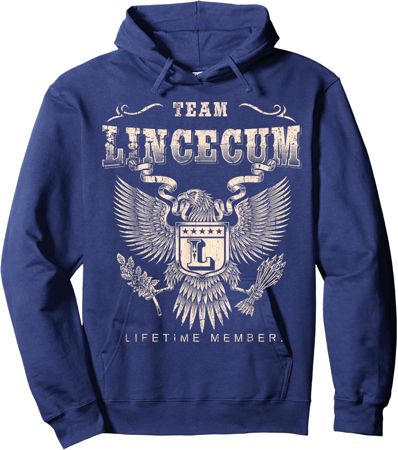 Team Lincecum Lifetime Member - Lincecum Name Hoodie - Hoodie | Navy