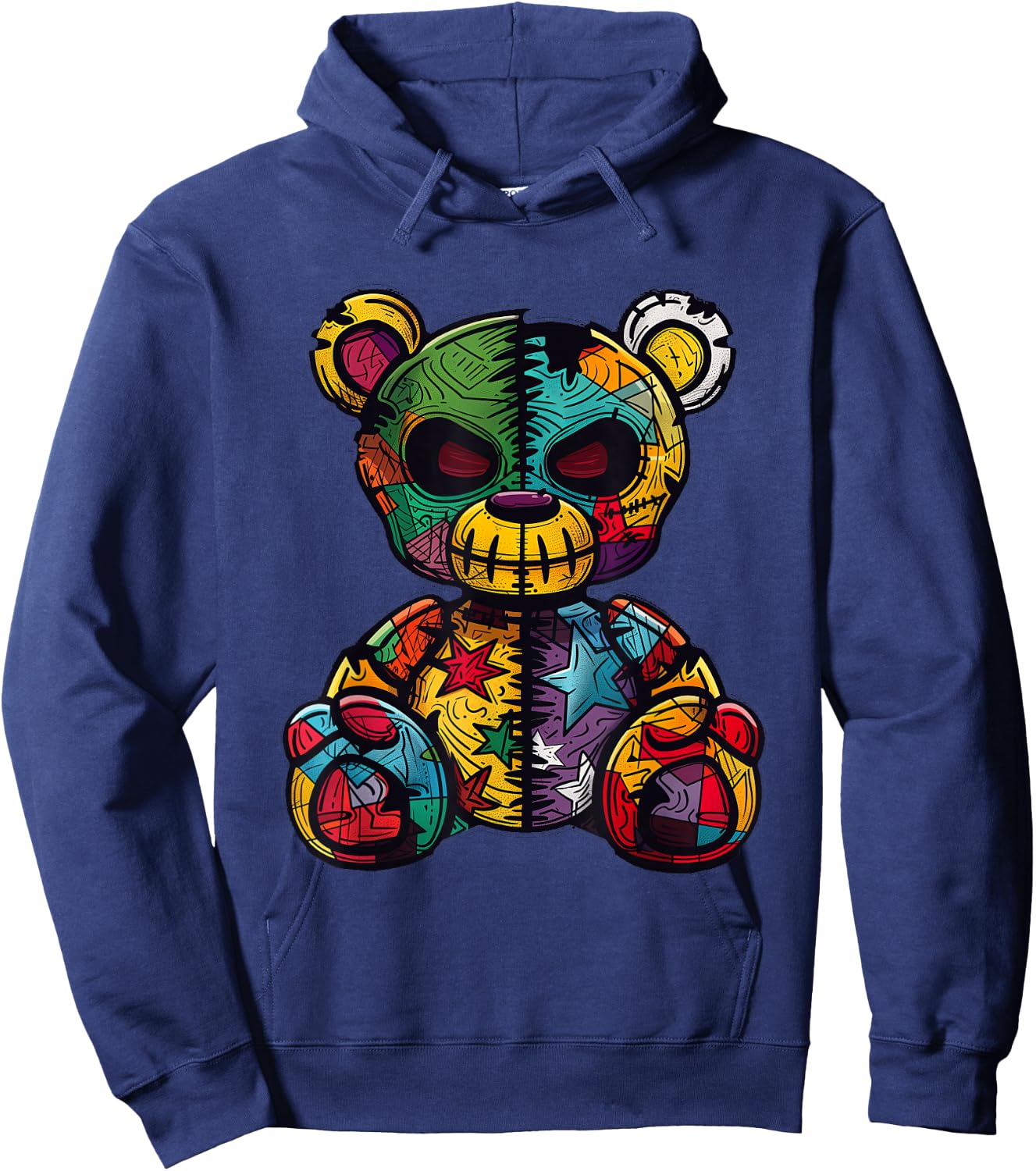 Twisted Teddy Bear - Cute Horror Hoodie - Hoodie | Navy