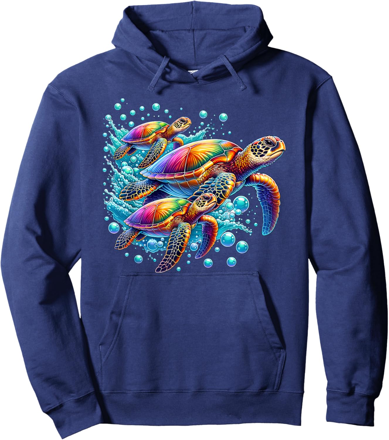 Sea Turtles Save The Turtle Ocean Animal Beach Lover Graphic Hoodie - Hoodie | Navy