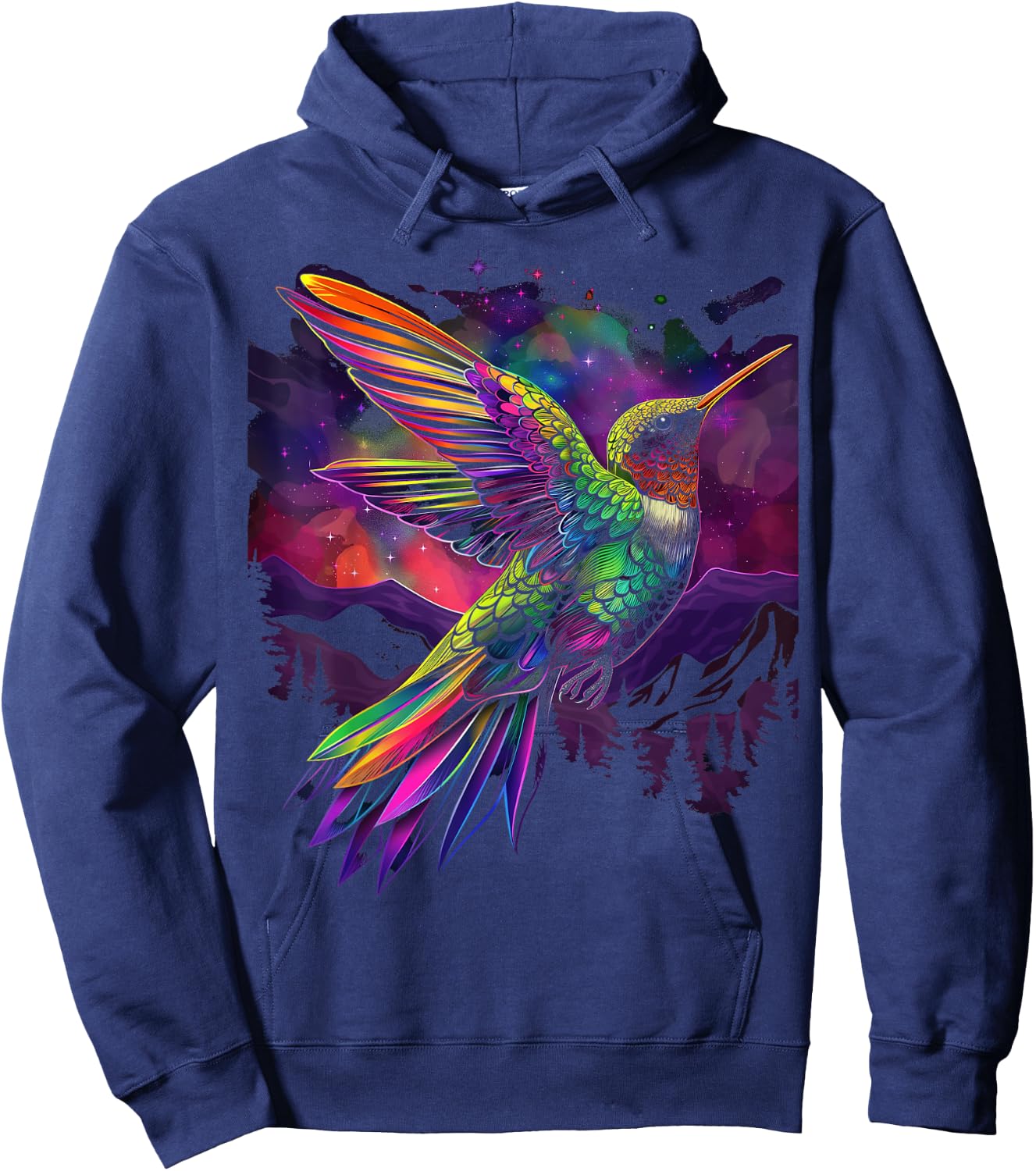 Hummingbird Bird Popart Hoodie - Hoodie | Navy