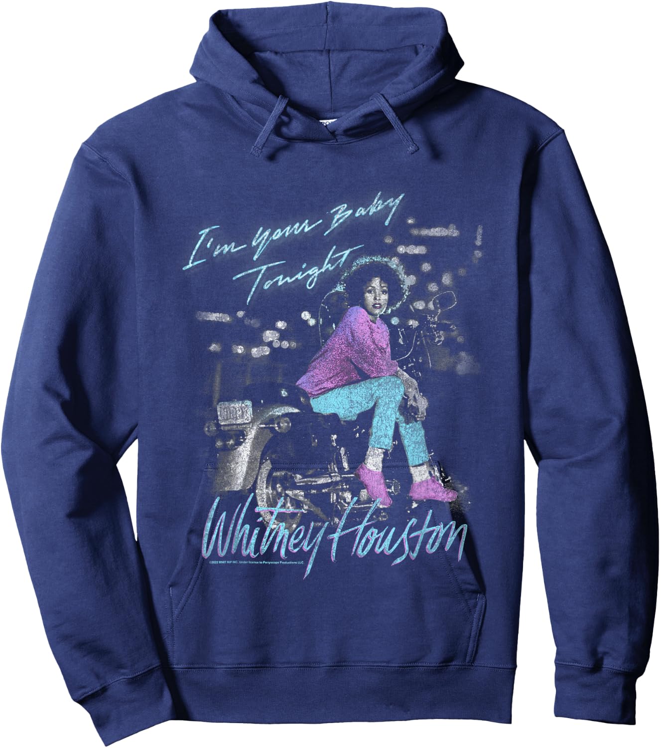 Whitney Houston Baby Tonight Hoodie - Hoodie | Navy