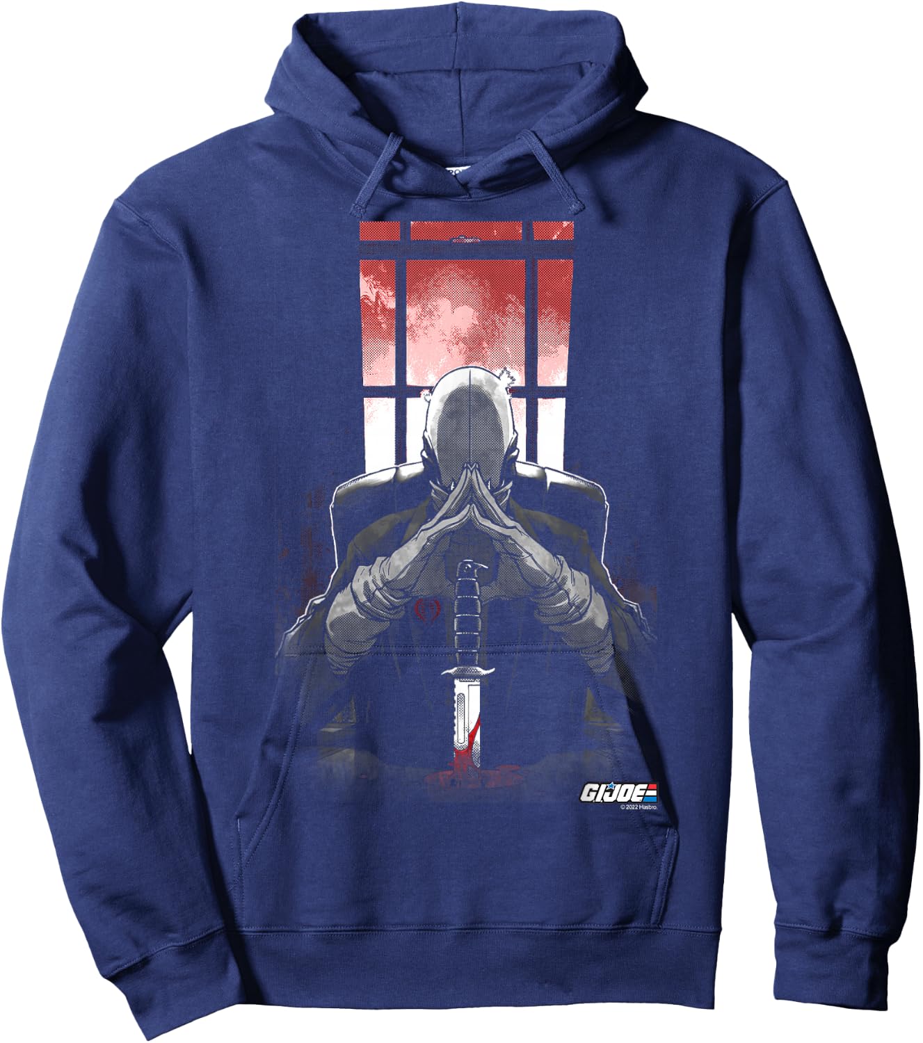 G.I. Joe A Real American Hero Cobra Commander Retro Portrait Hoodie - Hoodie | Navy