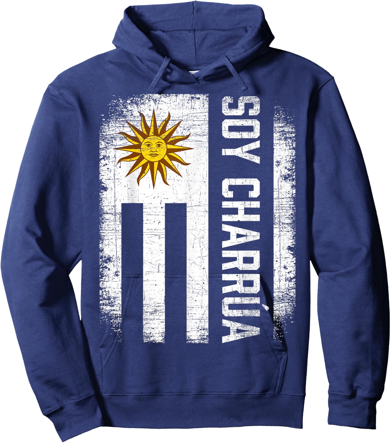 Charrua Uruguayan Hispanic Heritage Month Uruguay Flag Hoodie - Hoodie | Navy