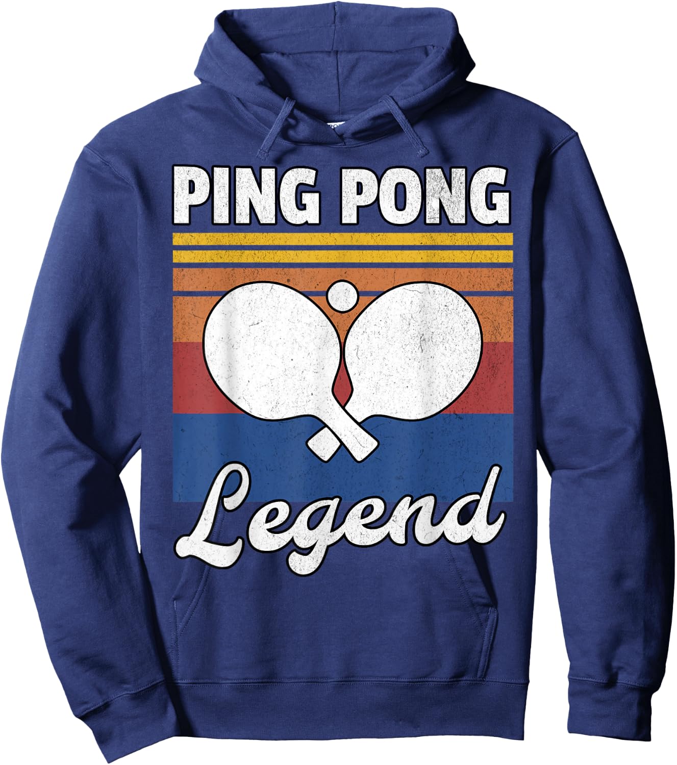 Retro Ping Pong Legend Ping Pong Hoodie - Hoodie | Navy