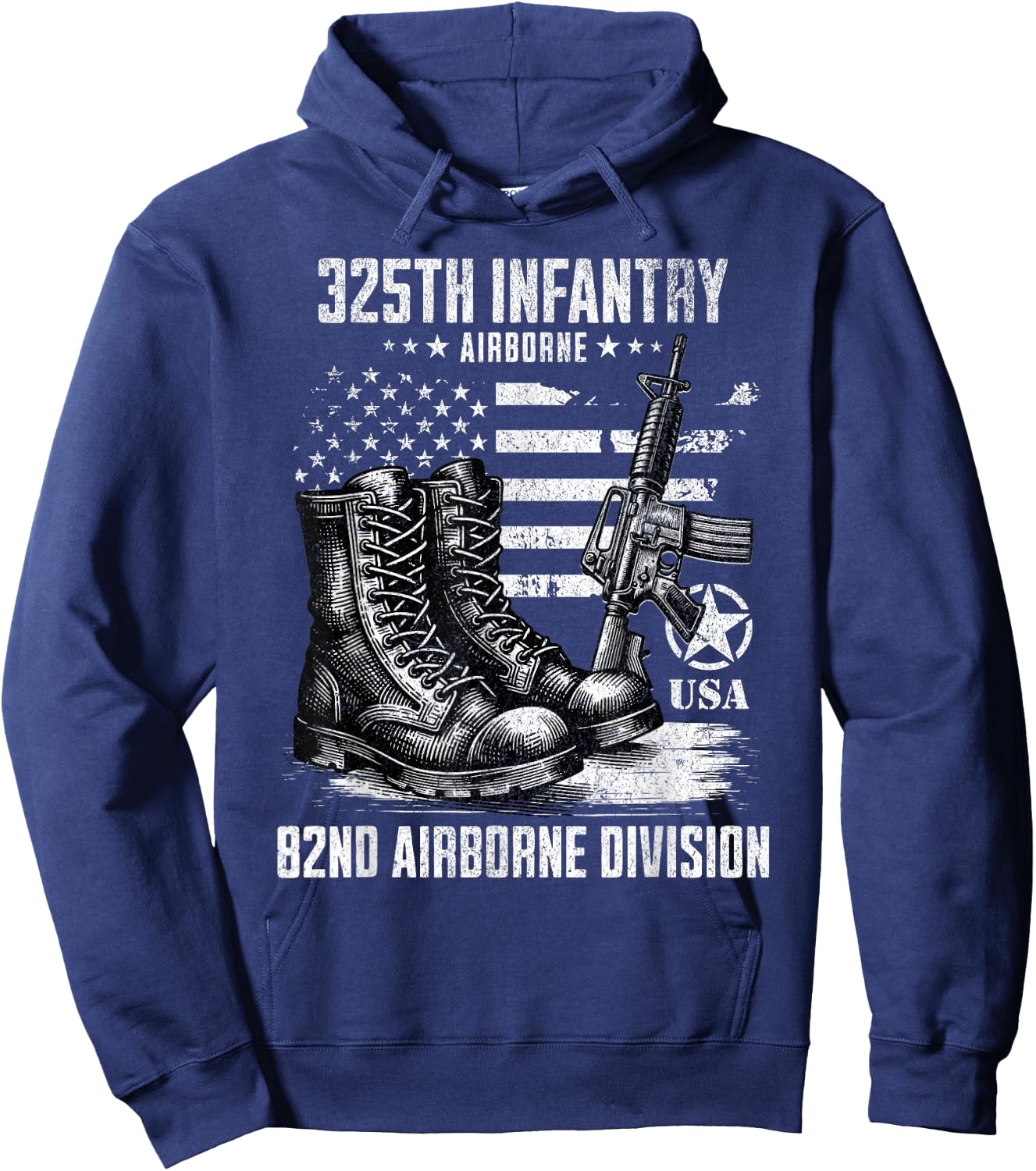 325th Infantry Regiment 82nd Airborne Division Veteran Hoodie - Hoodie | Navy