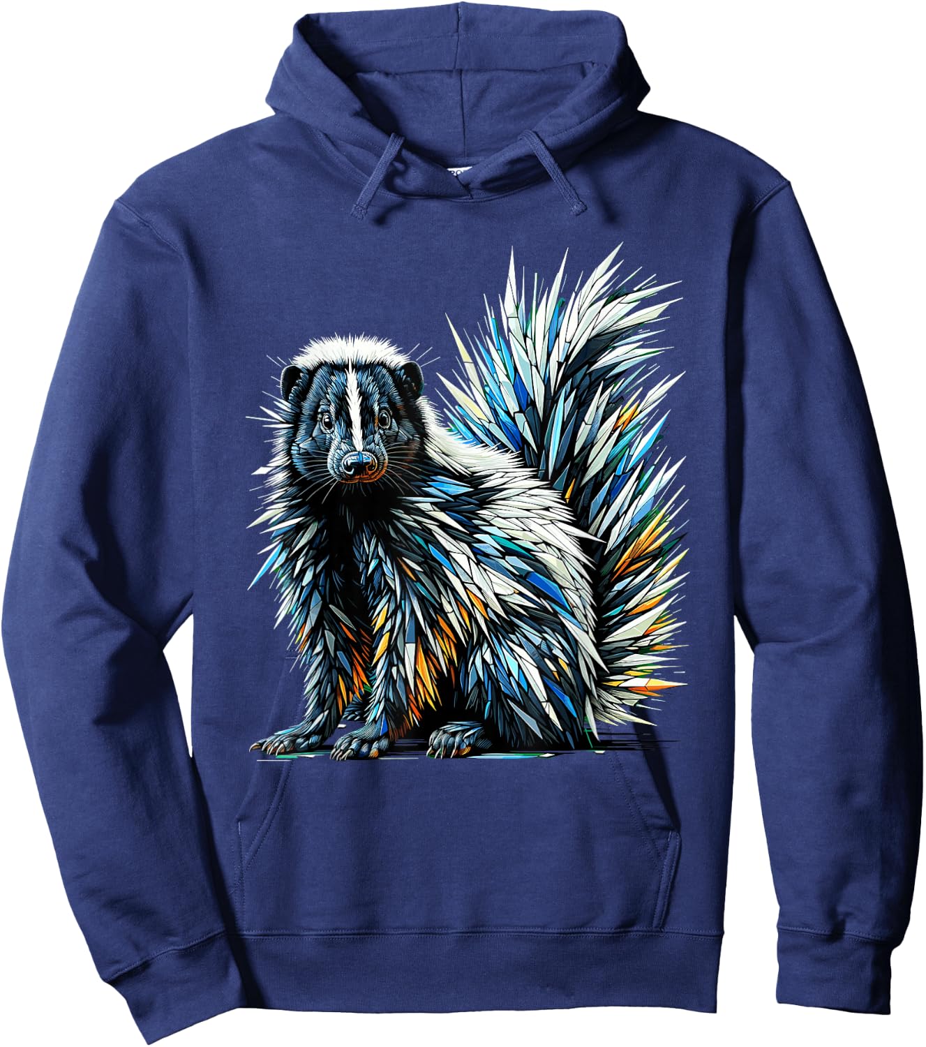 Polygon Art Skunk Lover Skunks Hoodie - Hoodie | Navy