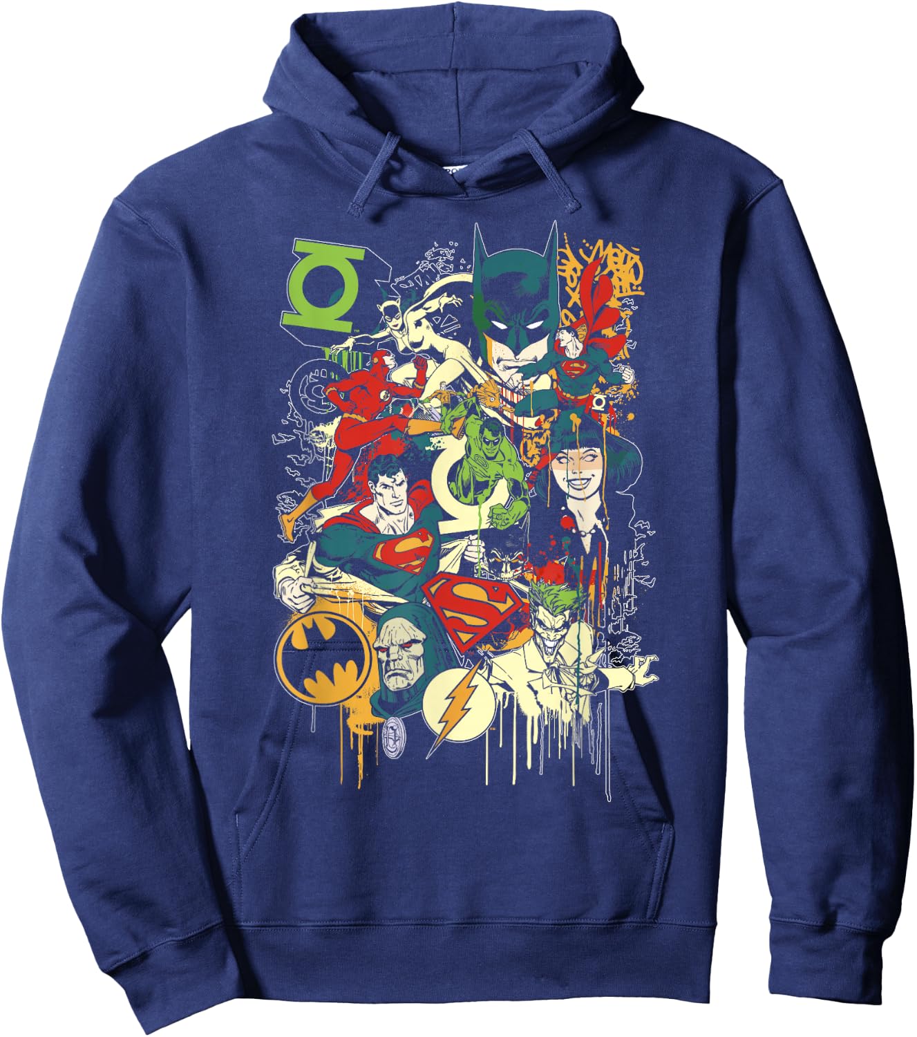 DC Comics Justice League Mashup Hoodie - Hoodie | Navy