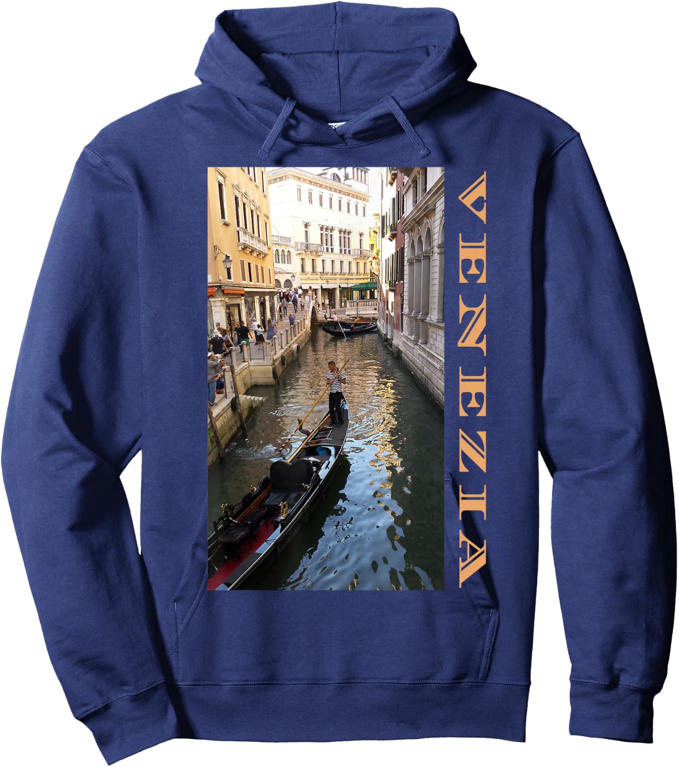 Venezia Venice Italy Canals Gondolas City Travel Souvenir Hoodie - Hoodie | Navy