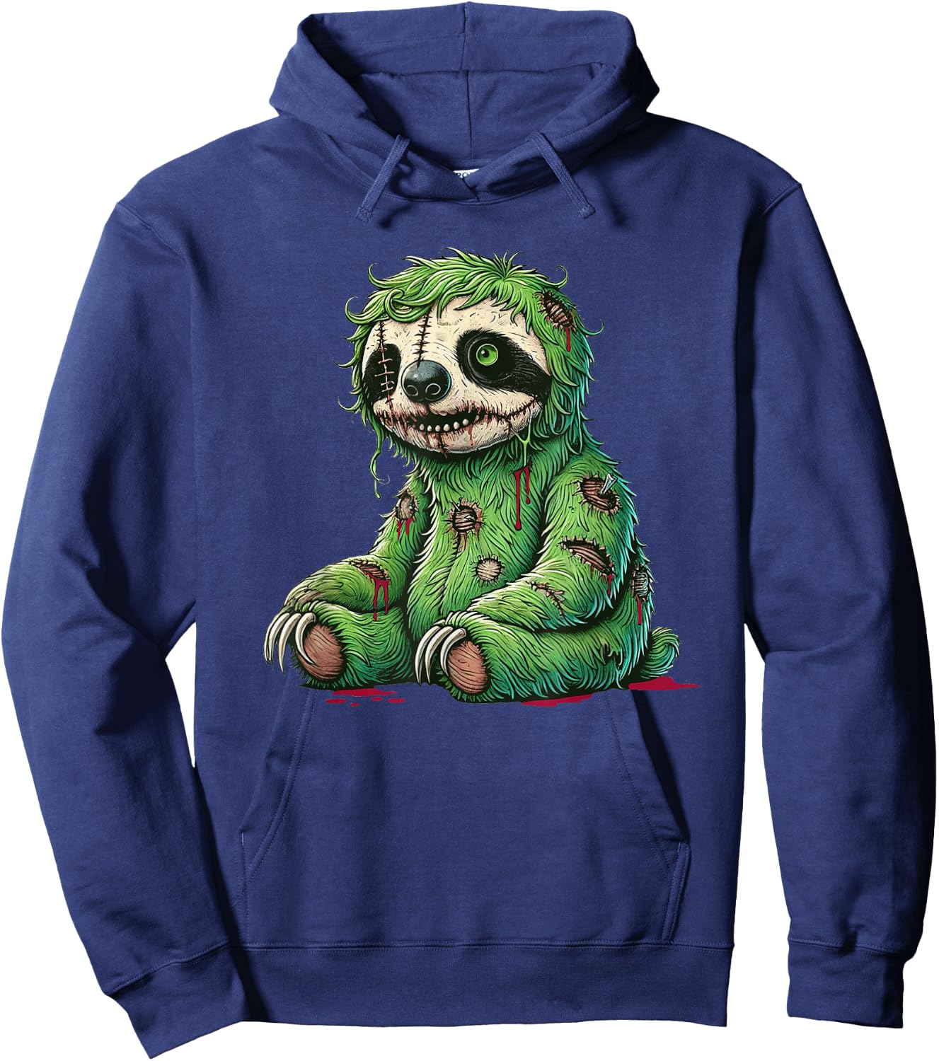 Zombie Sloth Halloween Zombie Sloth Zombie Lover Hoodie - Hoodie | Navy