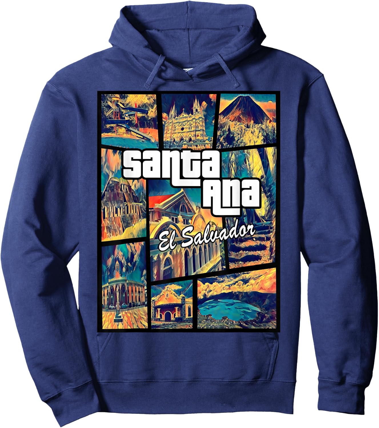 Santa Ana El Salvador Proud Santaneco Hoodie - Hoodie | Navy