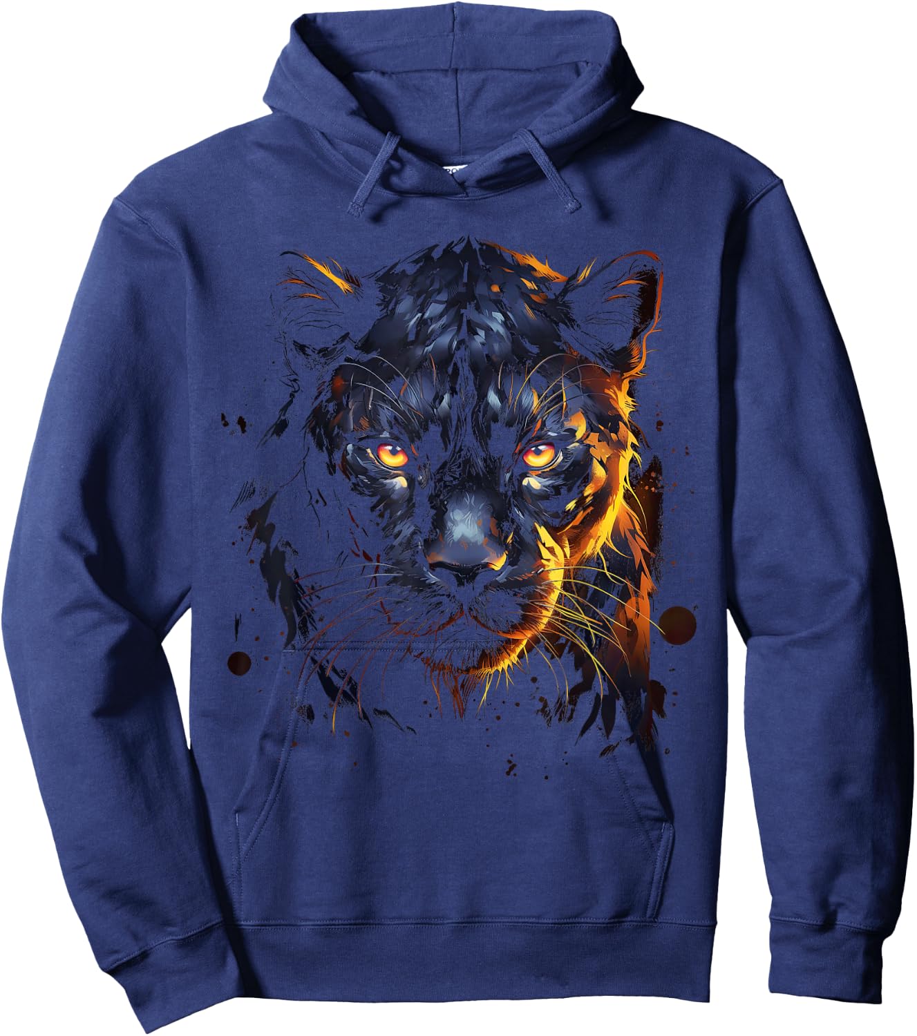 Panther with beautiful eyes black panthers Hoodie - Hoodie | Navy