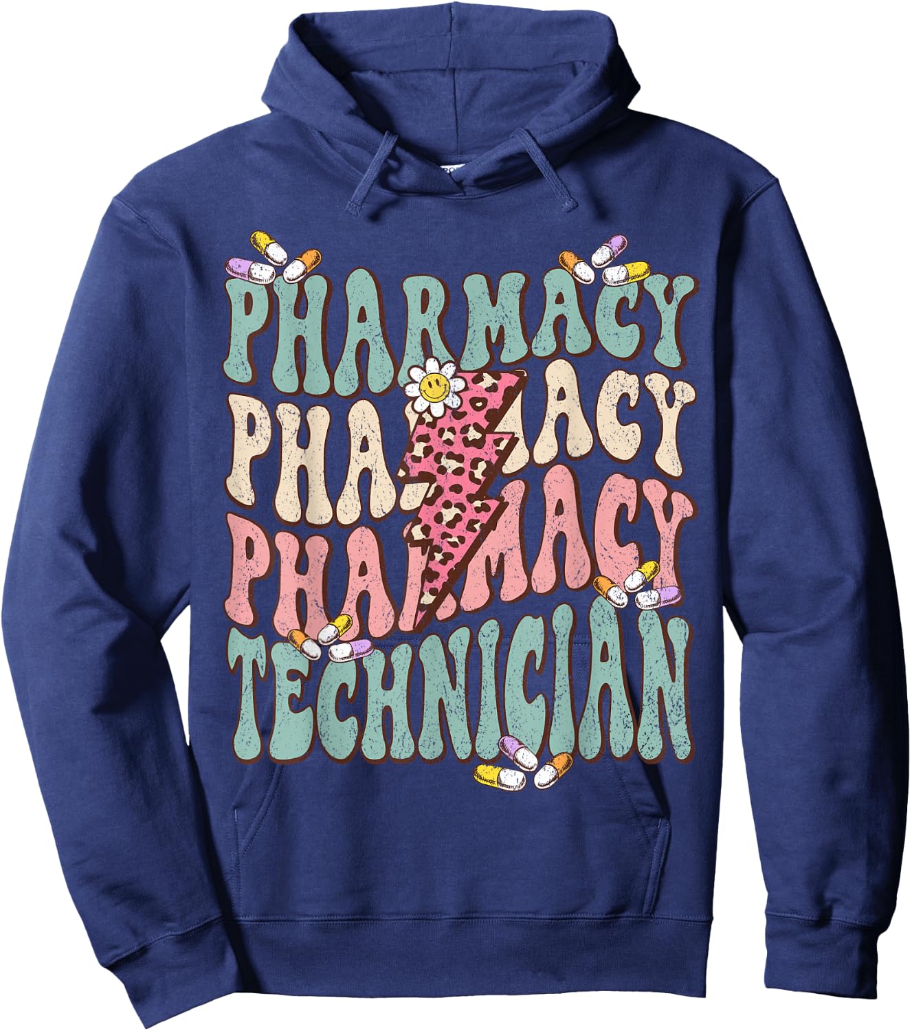 Pharmacy Technician CPHT School Pharmacist Tech Assistant Hoodie - Hoodie | Navy
