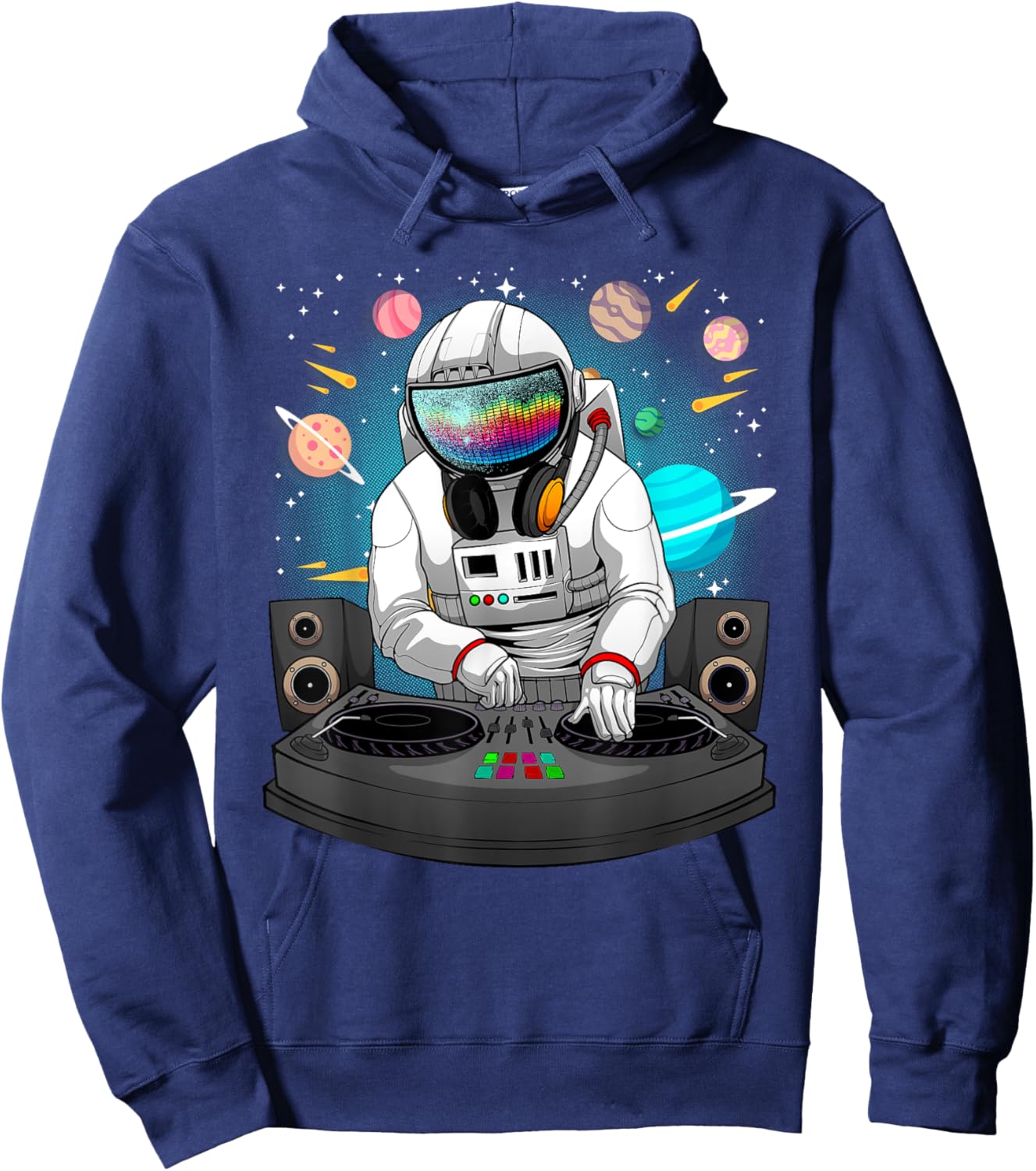 Funny DJ Art Men Women Music Producer Disc Jockey Lover DJ Hoodie - Hoodie | Navy